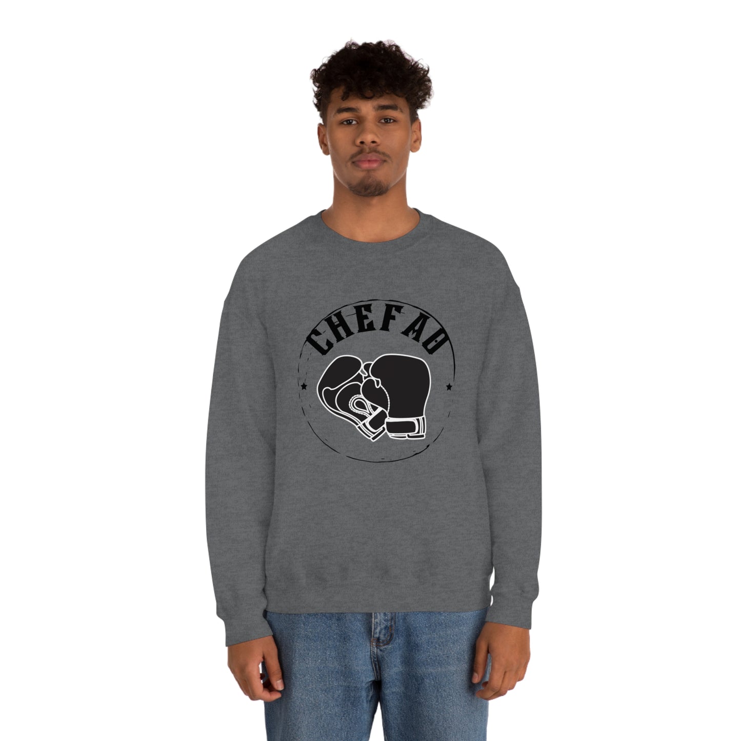 Chefao Boxing I, Unisex Heavy Blend Crewneck Sweatshirt