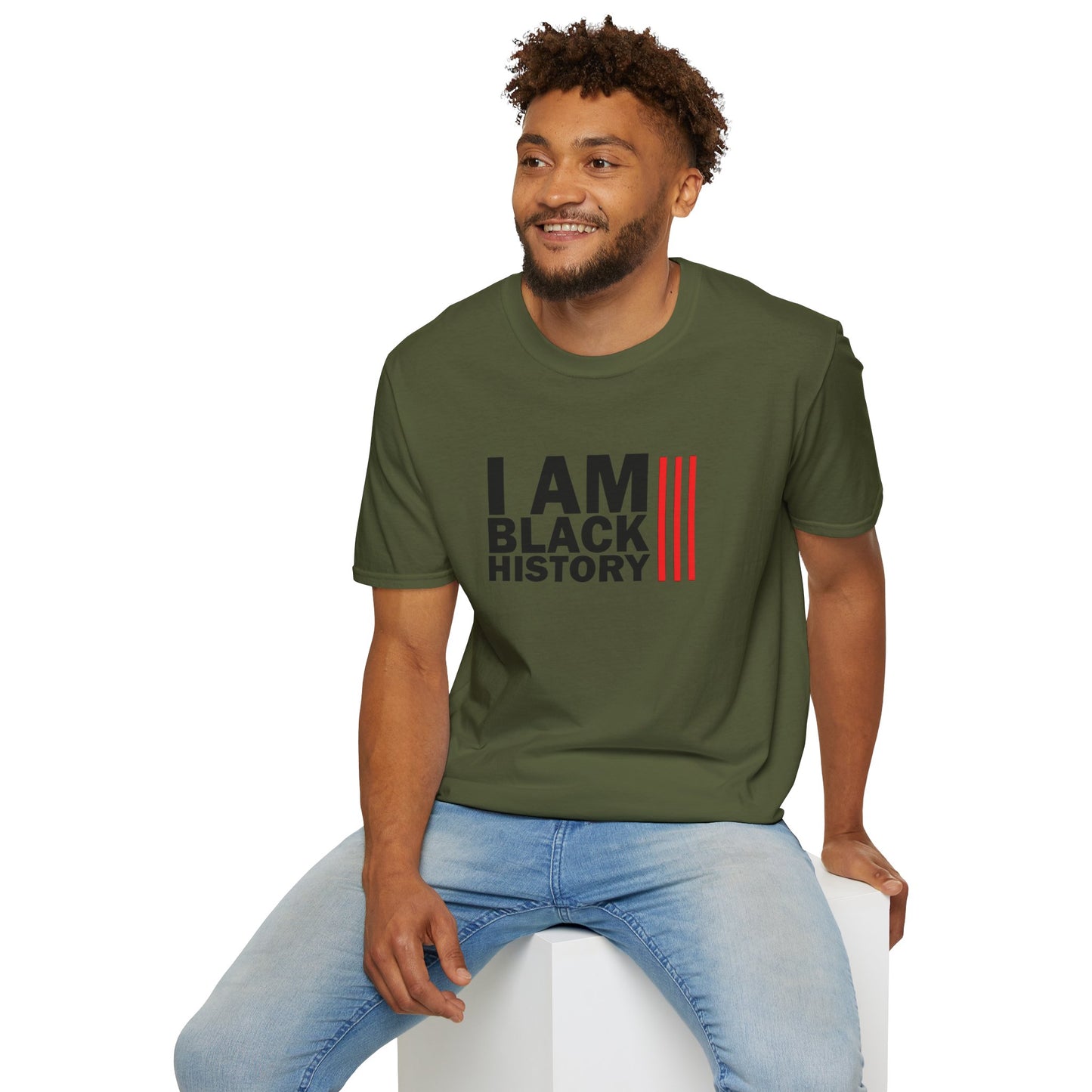 Chefao I Am Black History I, Unisex Softstyle T-Shirt