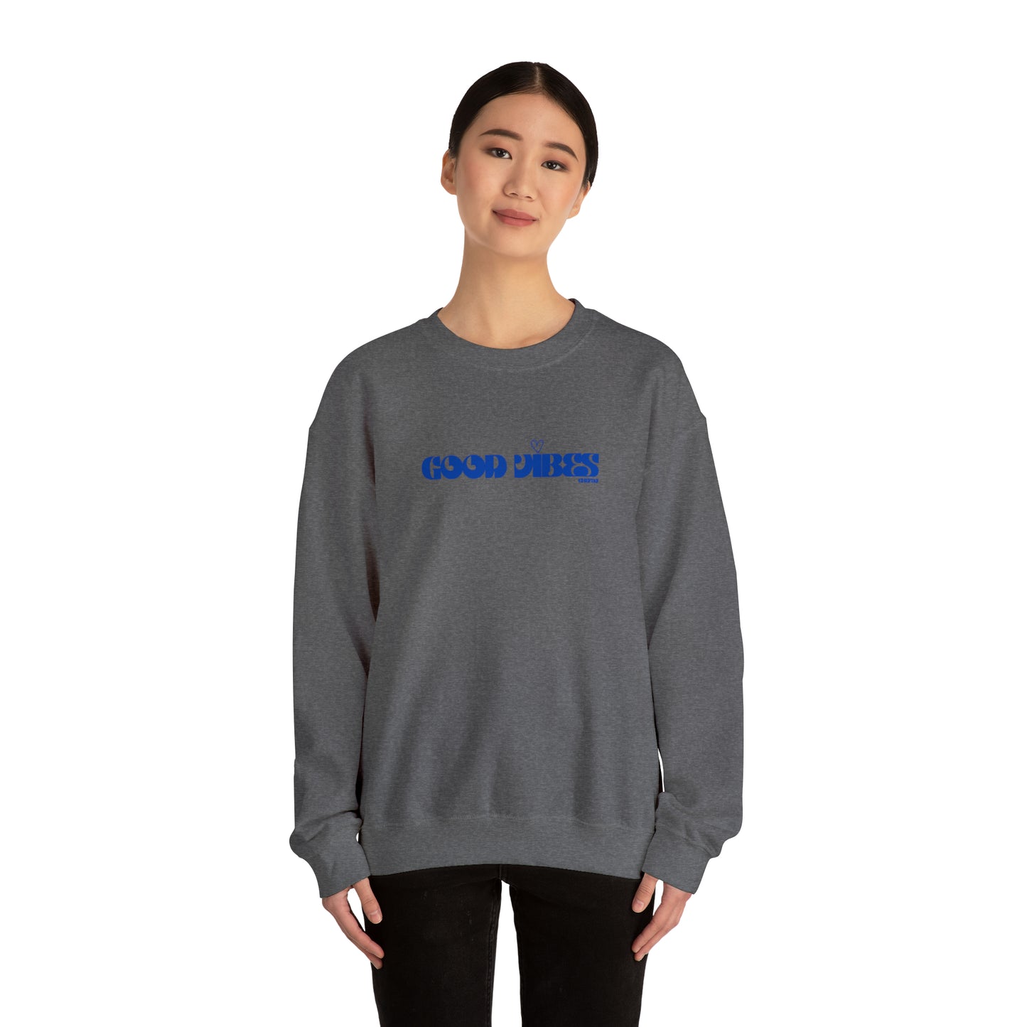 Good Vibes I, Unisex Heavy Blend Crewneck Sweatshirt