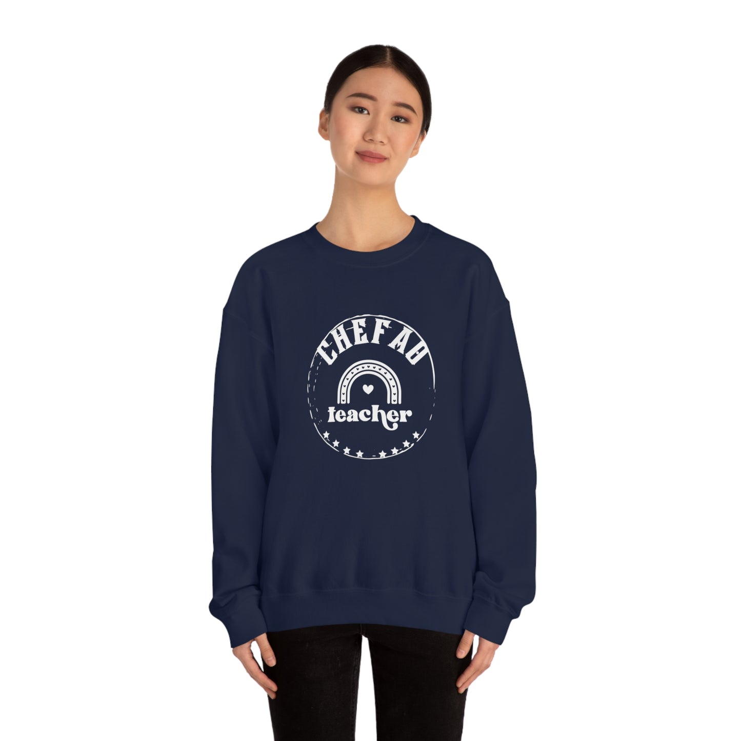 Chefao Teacher III, Unisex Heavy Blend Crewneck Sweatshirt