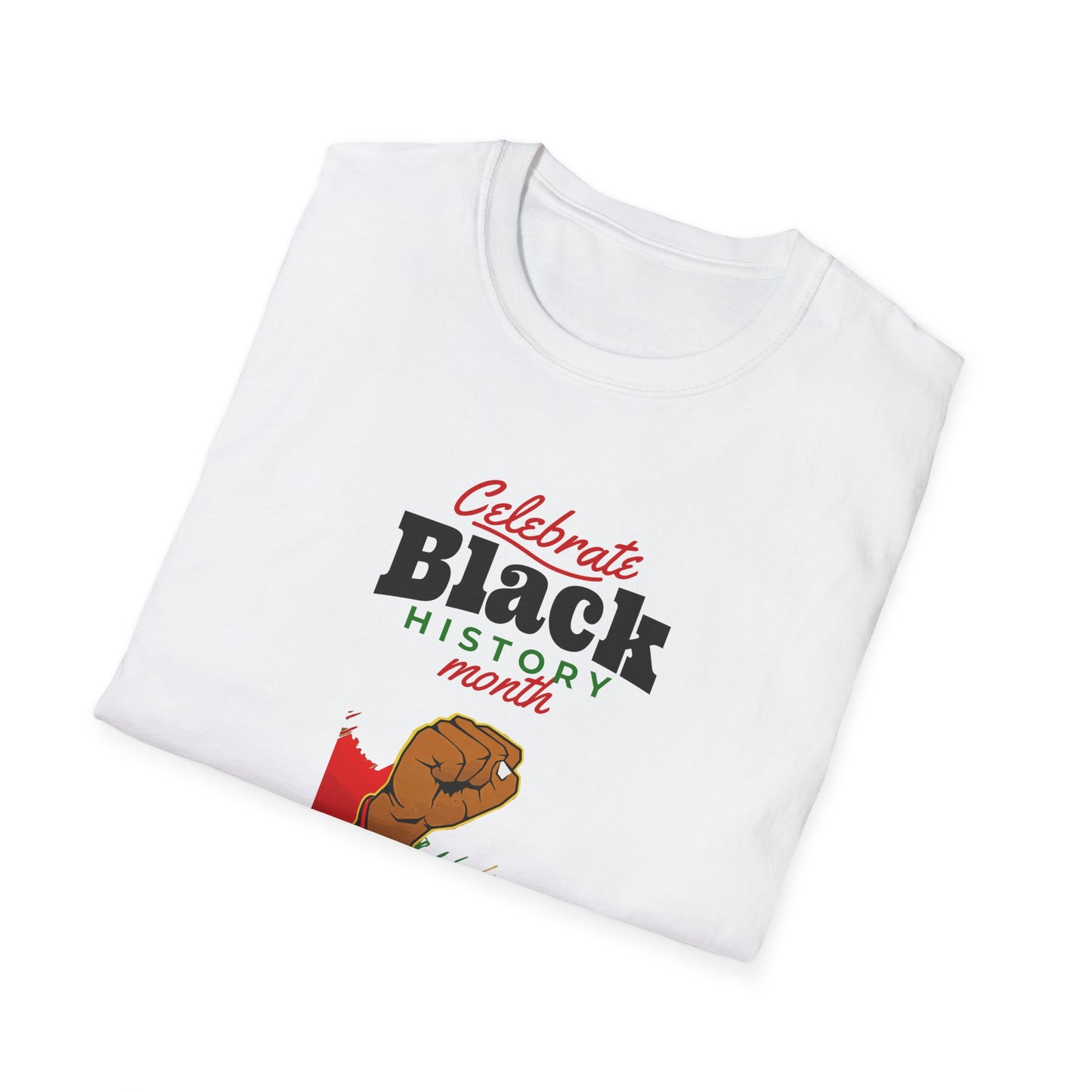 Celebrate Black History Month I, Unisex Softstyle T-Shirt