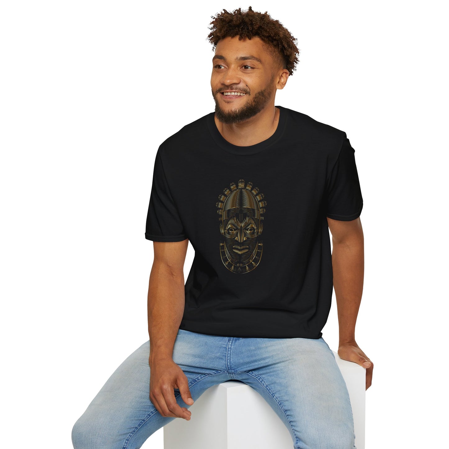 Chefao African Mask II, Unisex Softstyle T-Shirt