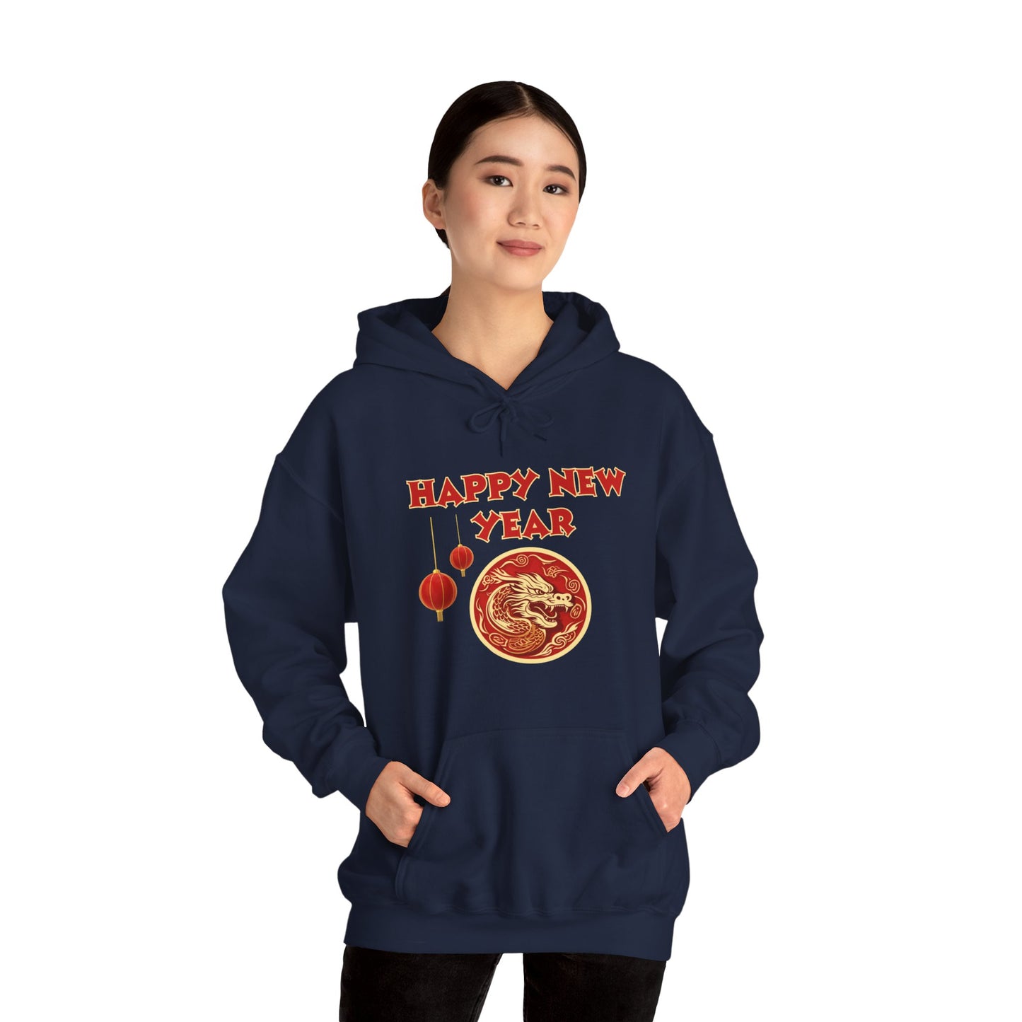 Year of the Dragon 2024, Unisex Heavy Blend Hooded Sweatshirt