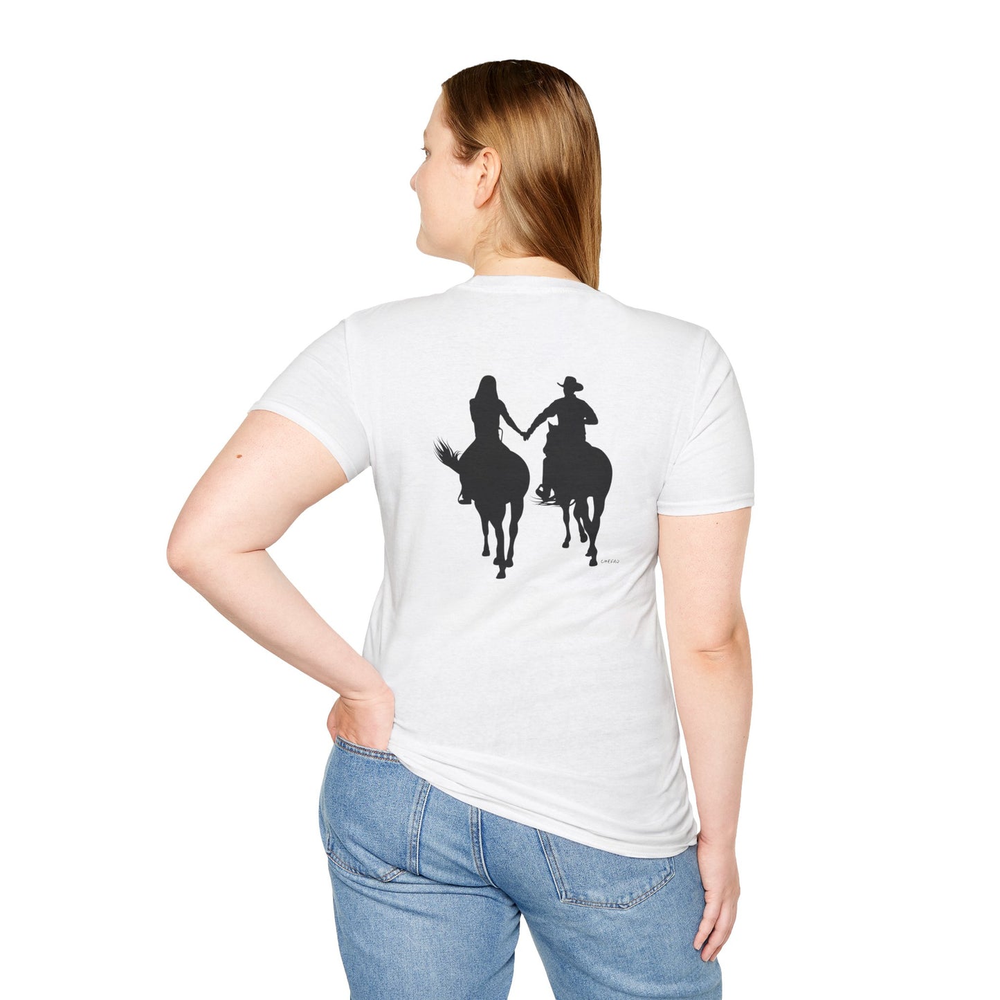 Chefao Cowboy and Cowgirl I, Unisex Softstyle T-Shirt