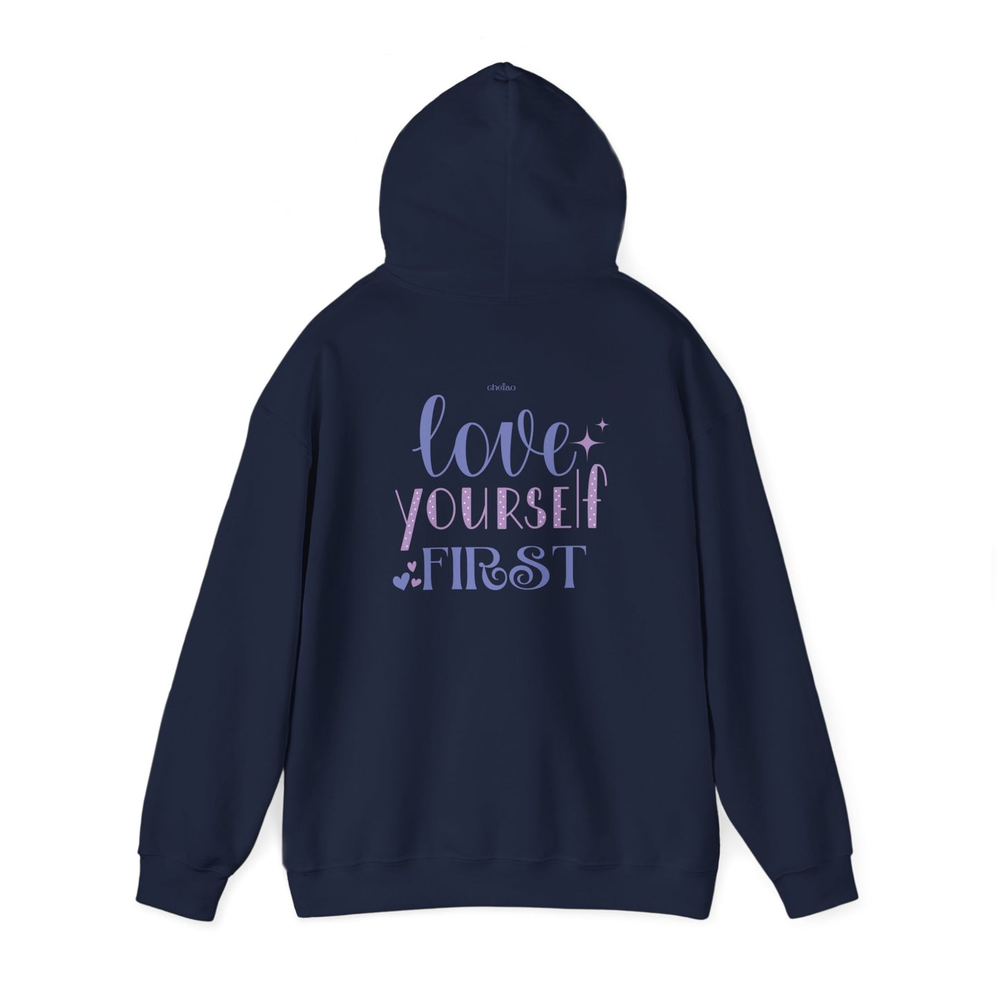 Love Yourself First I, Unisex Heavy Blend Hooded Sweatshirt
