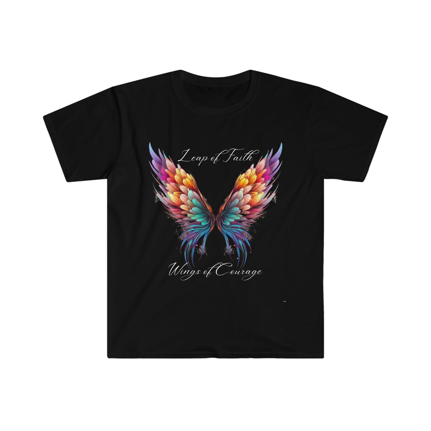 Leap of Faith, Wings of Courage, Unisex Softstyle T-Shirt