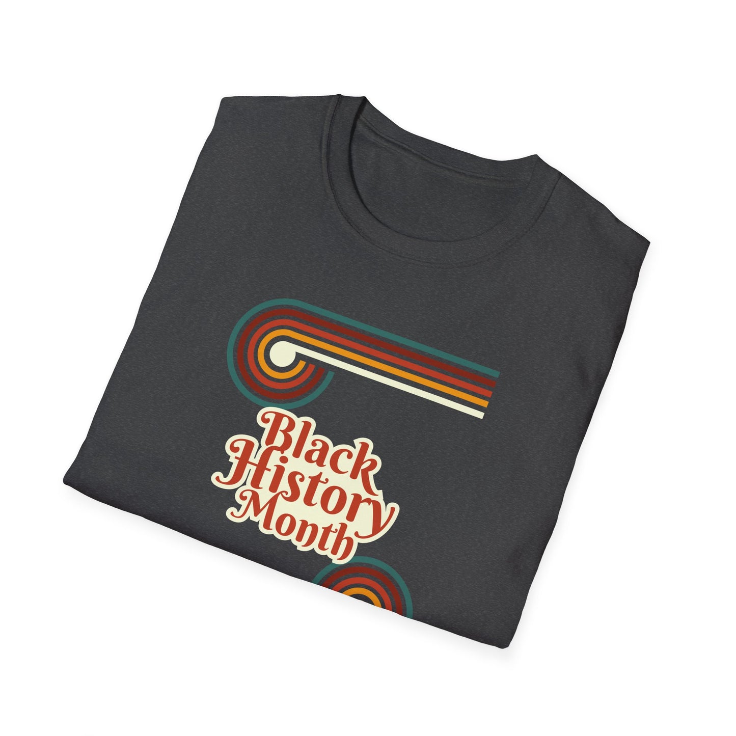 Chefao Retro Black History Month Emblem I, Unisex Softstyle T-Shirt