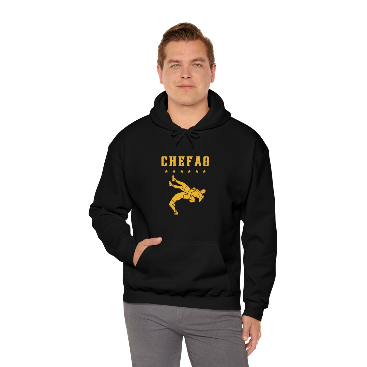 Chefao Wrestling IV, Unisex Heavy Blend Hooded Sweatshirt