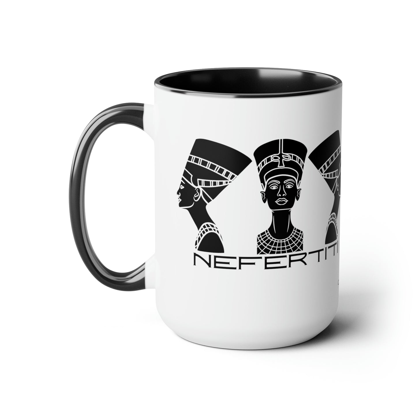 Nefertiti I, Two-Tone Coffee Mugs, 15oz