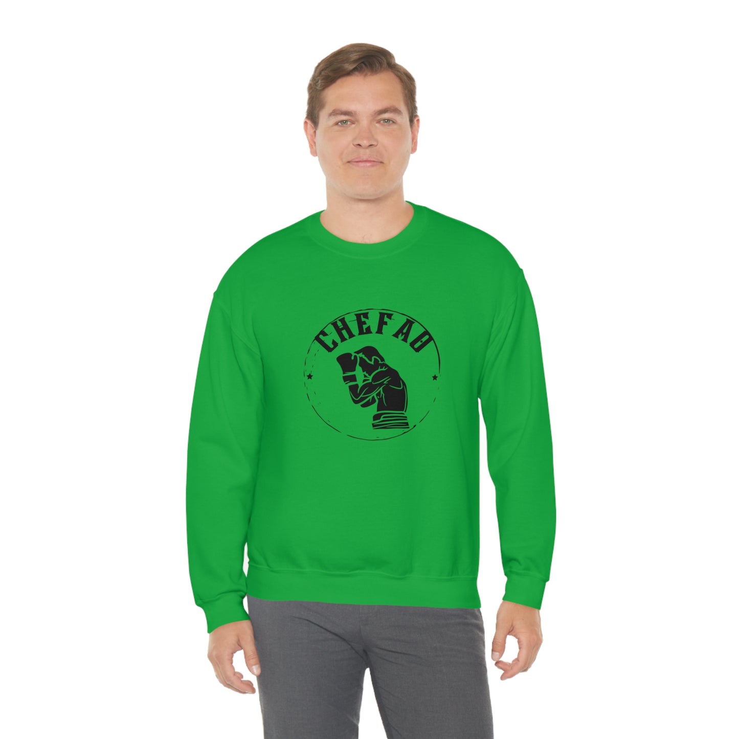 Chefao Boxer I, Unisex Heavy Blend Crewneck Sweatshirt