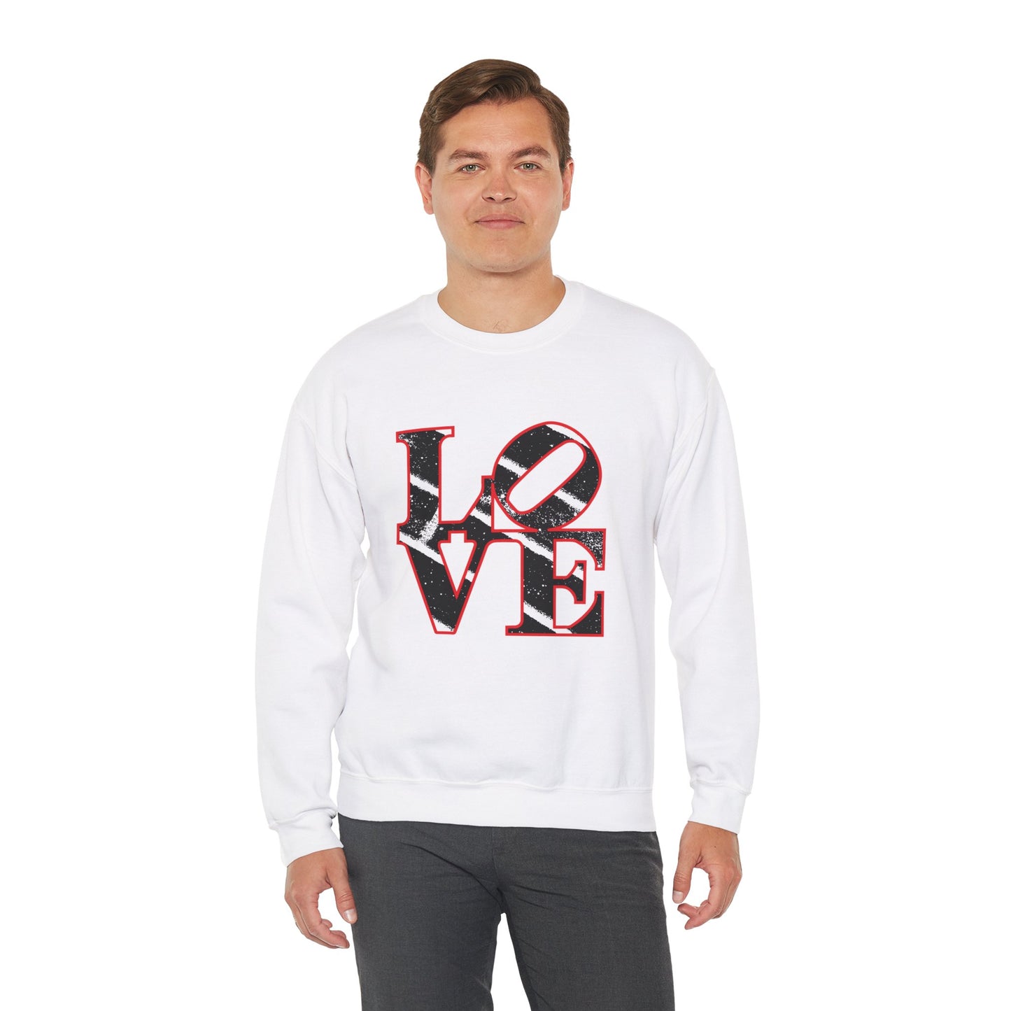 Chefao Love Blocks I, Unisex Heavy Blend™ Crewneck Sweatshirt