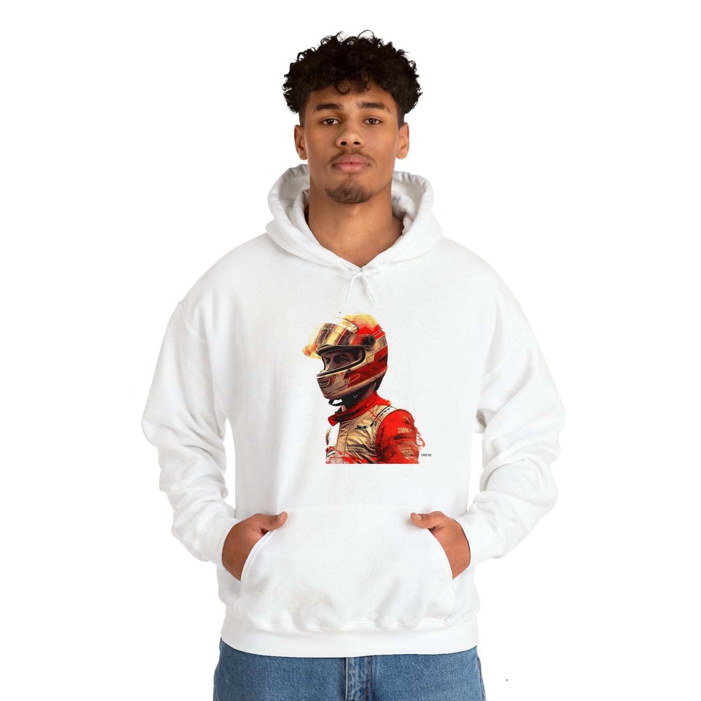 Racecar Driver, Unisex Heavy Blend Hooded Sweatshirt
