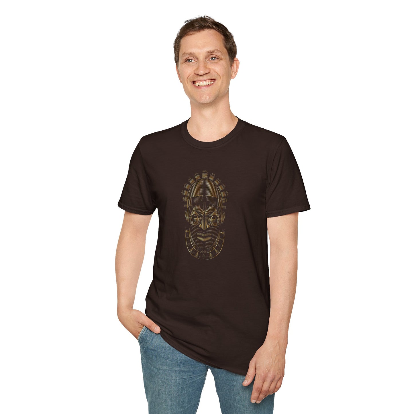 Chefao African Mask II, Unisex Softstyle T-Shirt