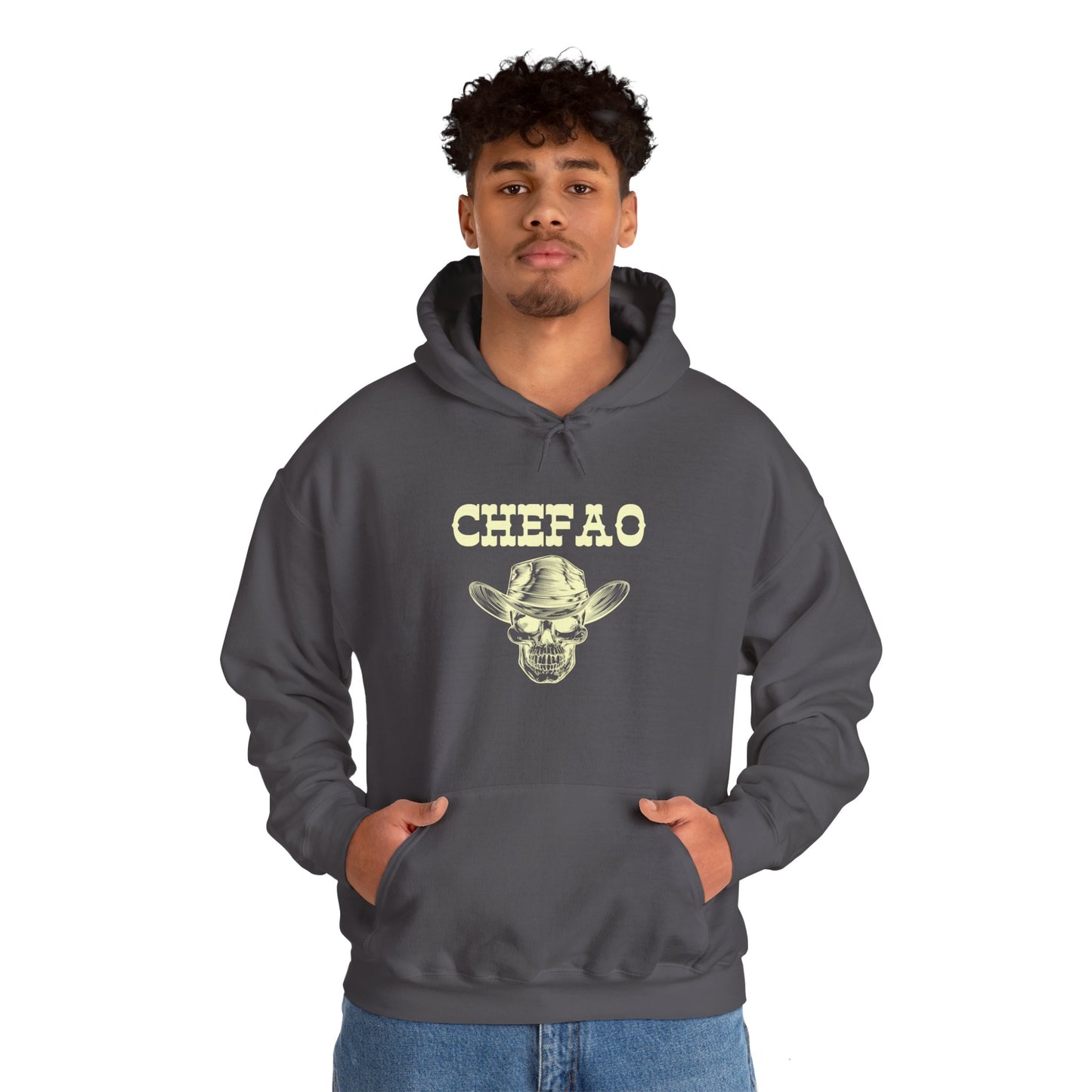 Chefao Cowboy VII, Unisex Heavy Blend Hooded Sweatshirt