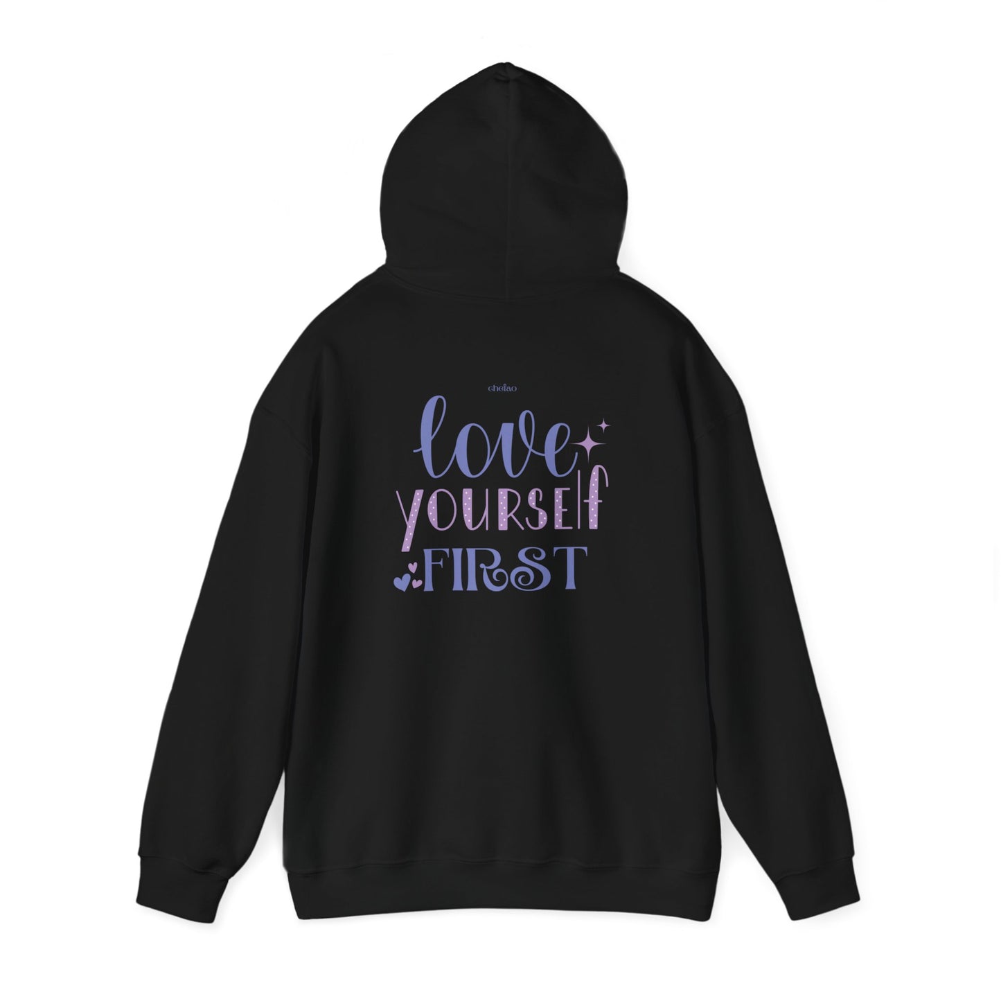 Love Yourself First I, Unisex Heavy Blend Hooded Sweatshirt