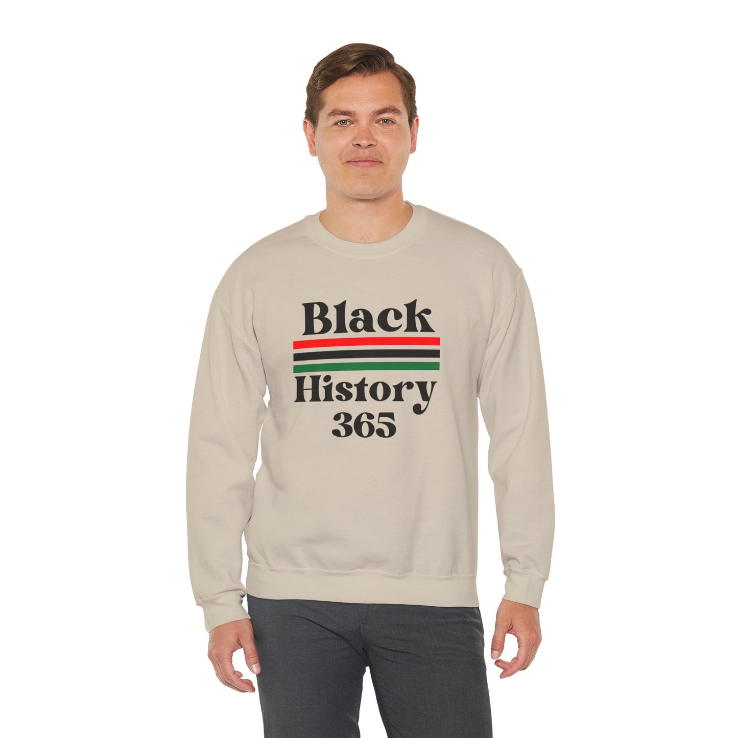 Chefao Black History 365, Unisex Heavy Blend™ Crewneck Sweatshirt