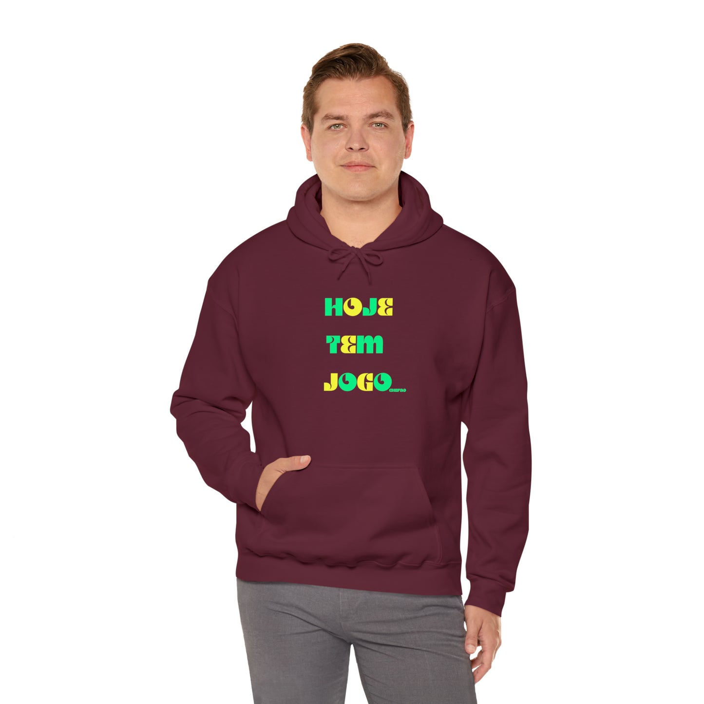 Hoje Tem Jogo I, Unisex Heavy Blend Hooded Sweatshirt