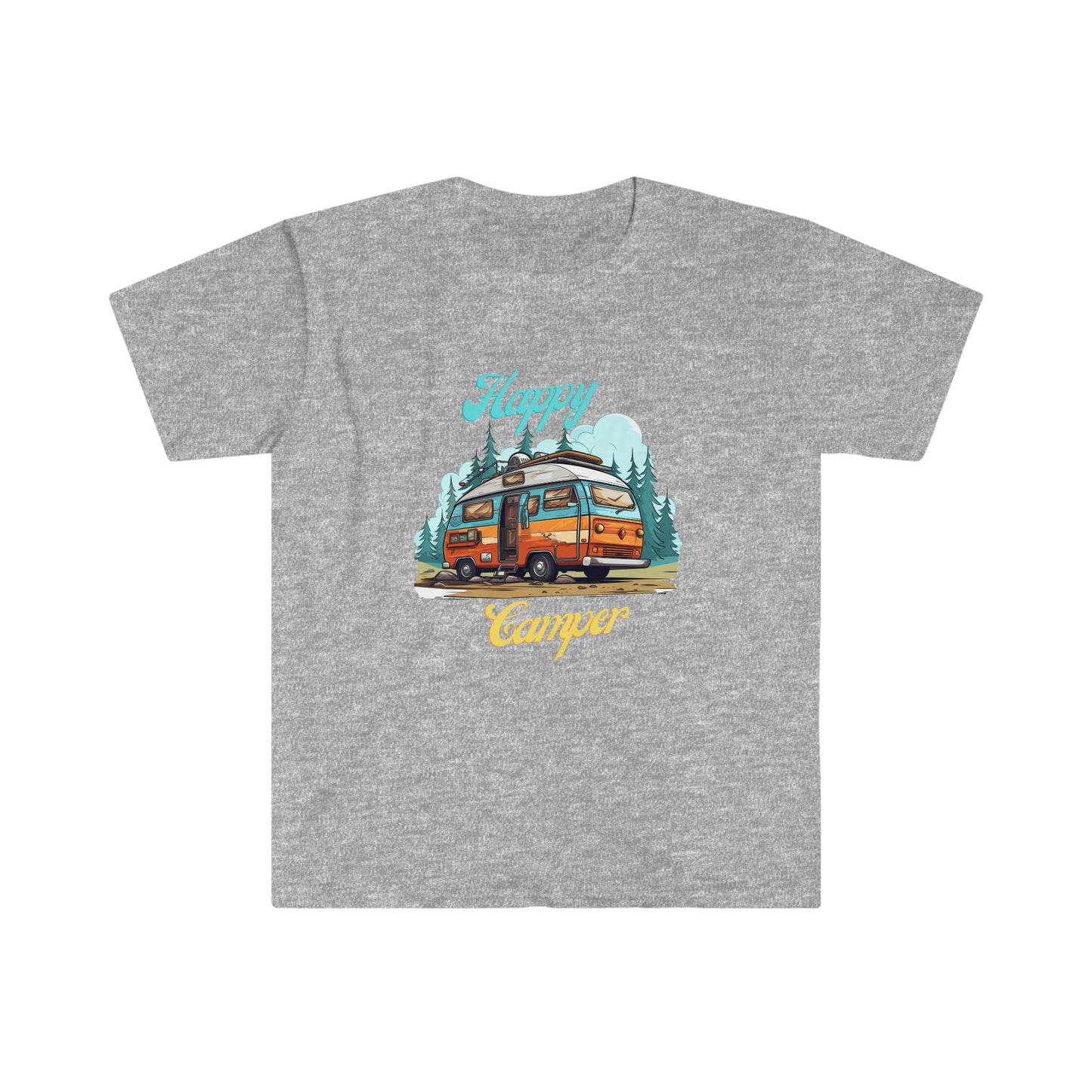 Happy Camper, Unisex Softstyle T-Shirt