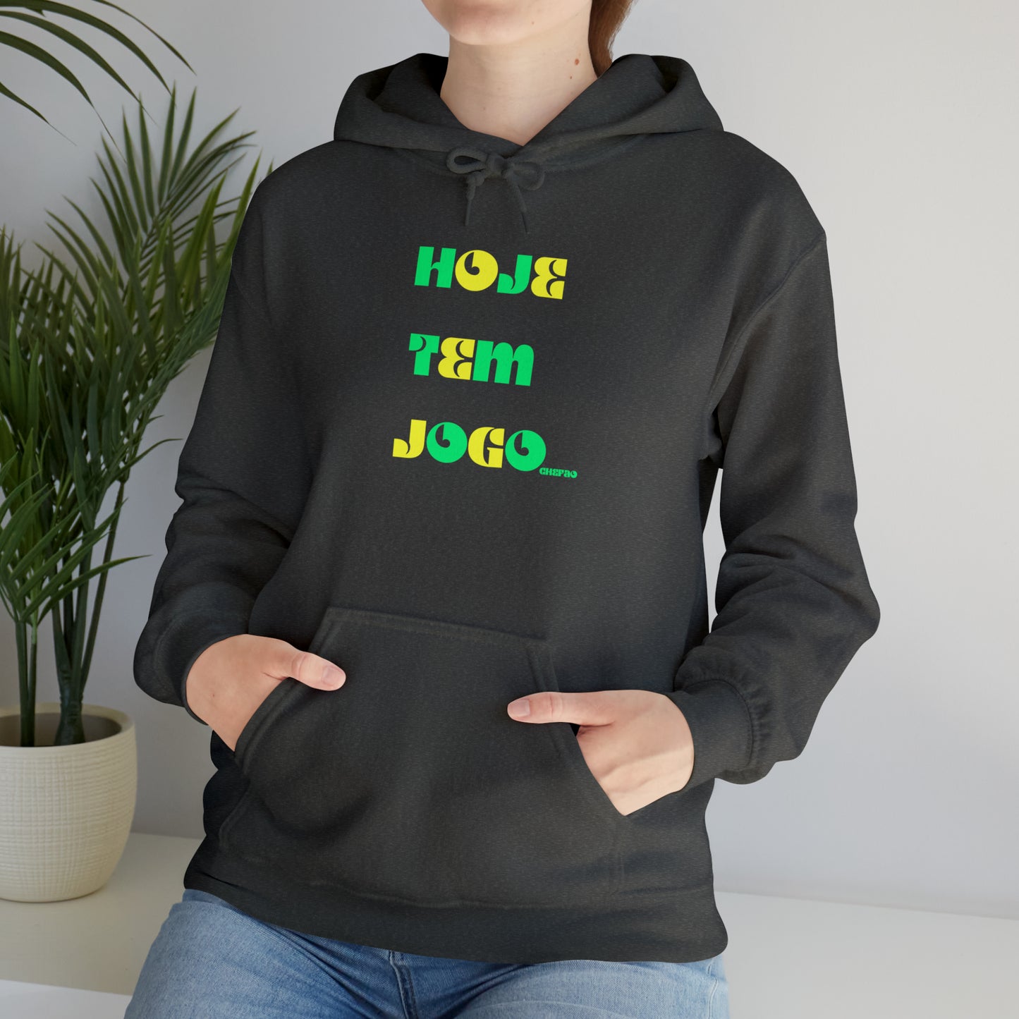 Hoje Tem Jogo I, Unisex Heavy Blend Hooded Sweatshirt