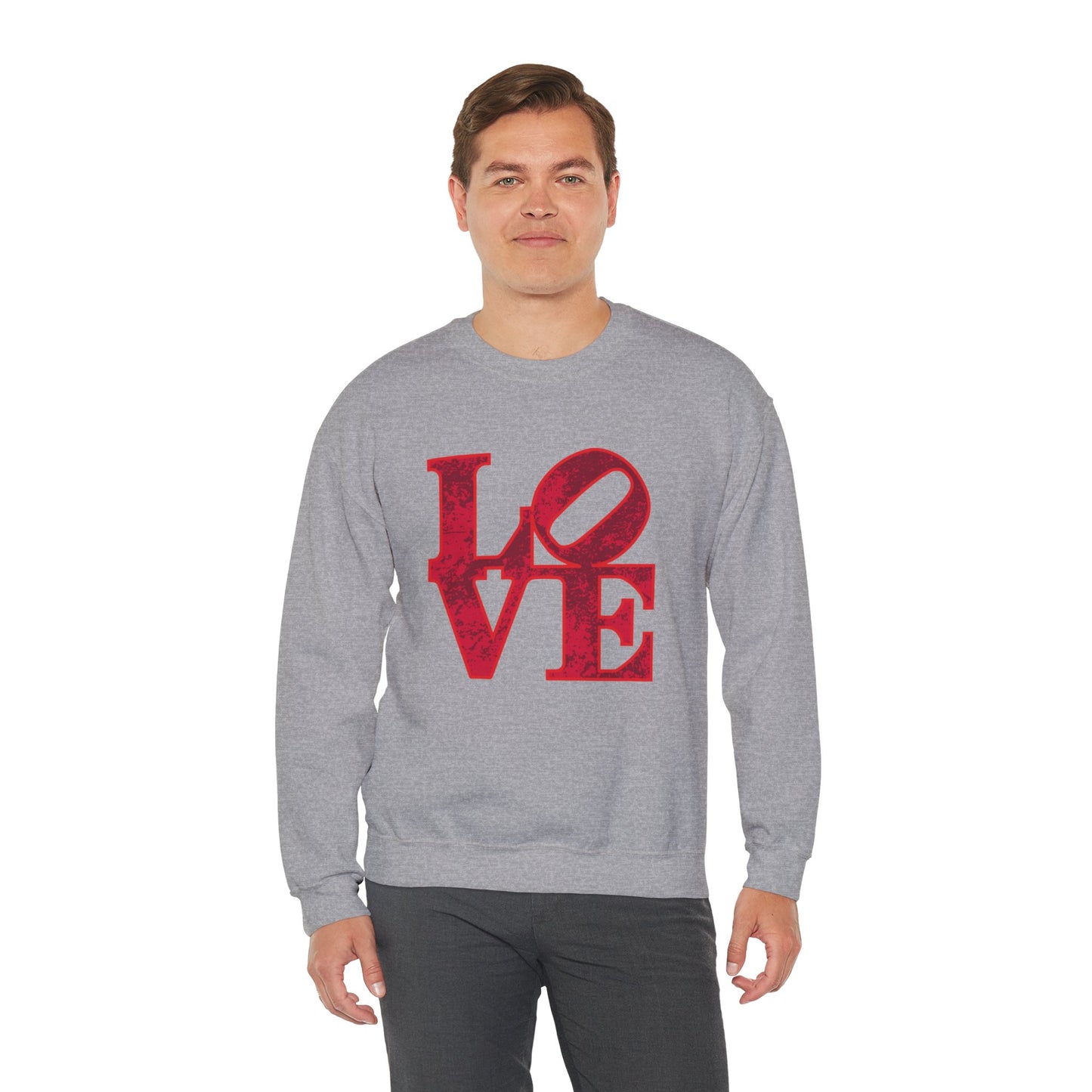 Chefao Love Blocks I, Unisex Heavy Blend™ Crewneck Sweatshirt