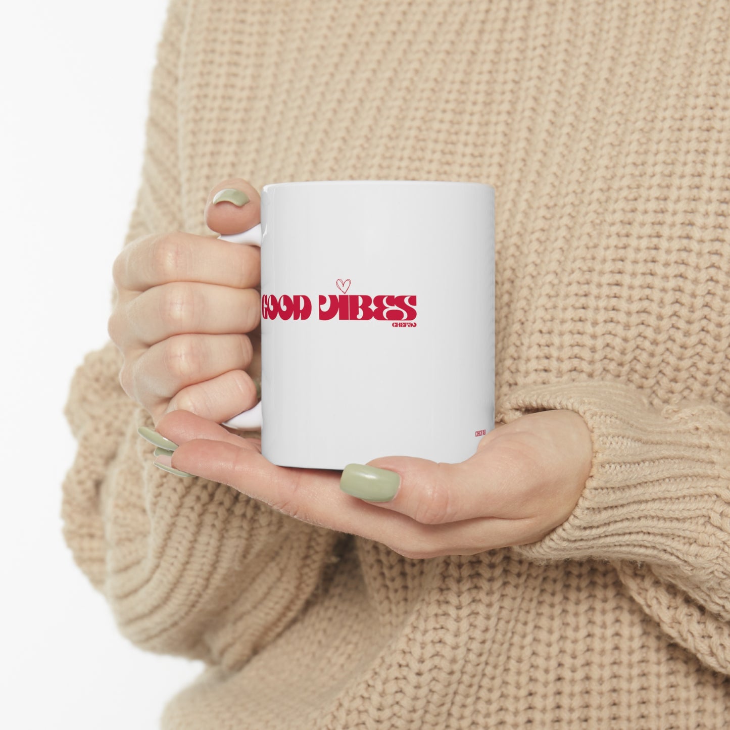 Good Vibes I, White Coffee Mug, 11oz