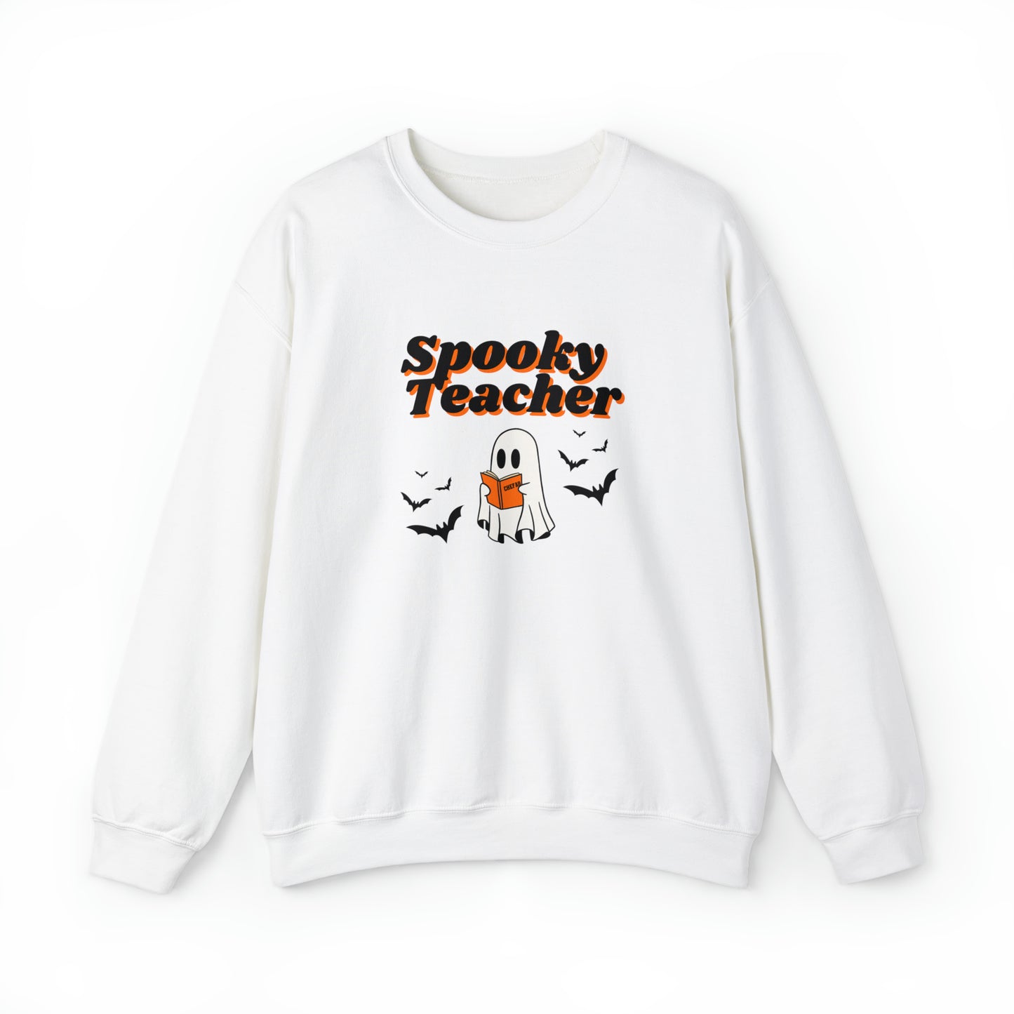 Spooky Teacher, Unisex Heavy Blend Crewneck Sweatshirt