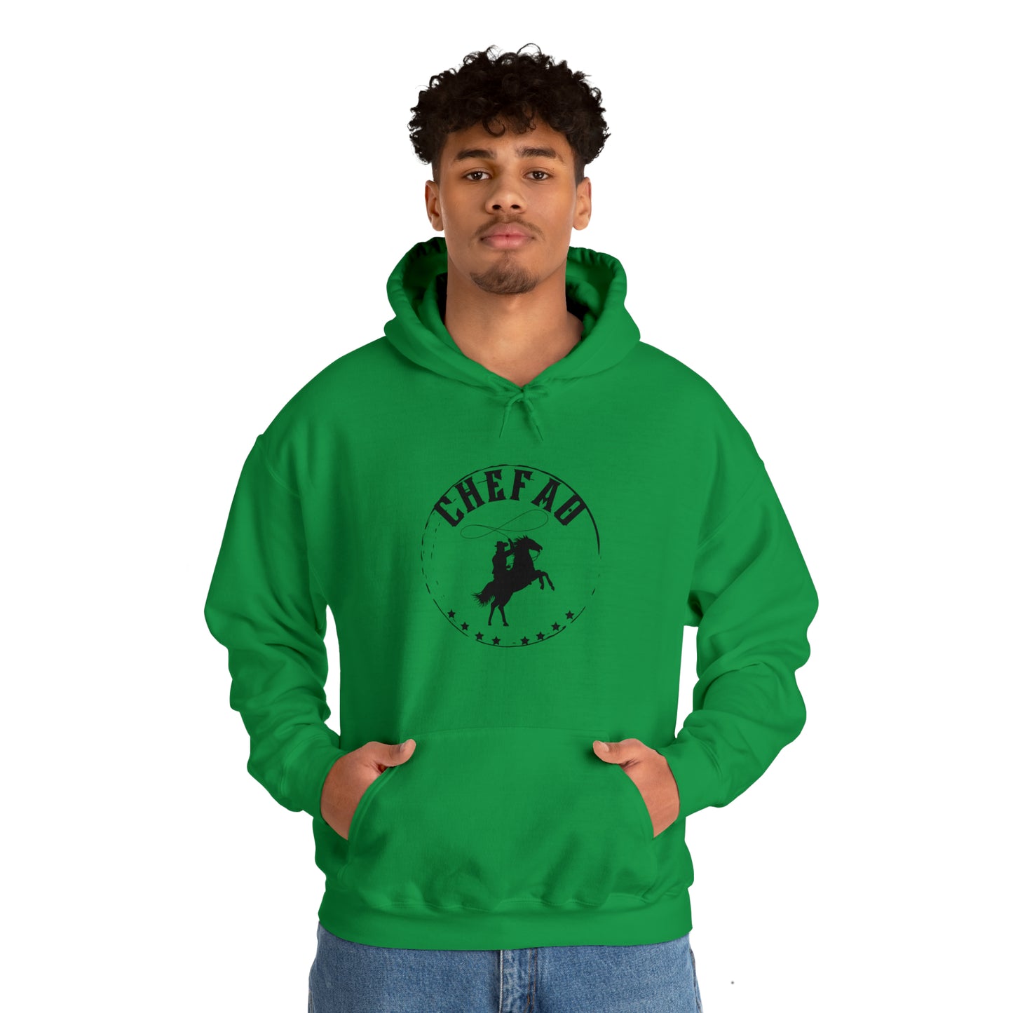 Chefao Cowboy V, Unisex Heavy Blend Hooded Sweatshirt