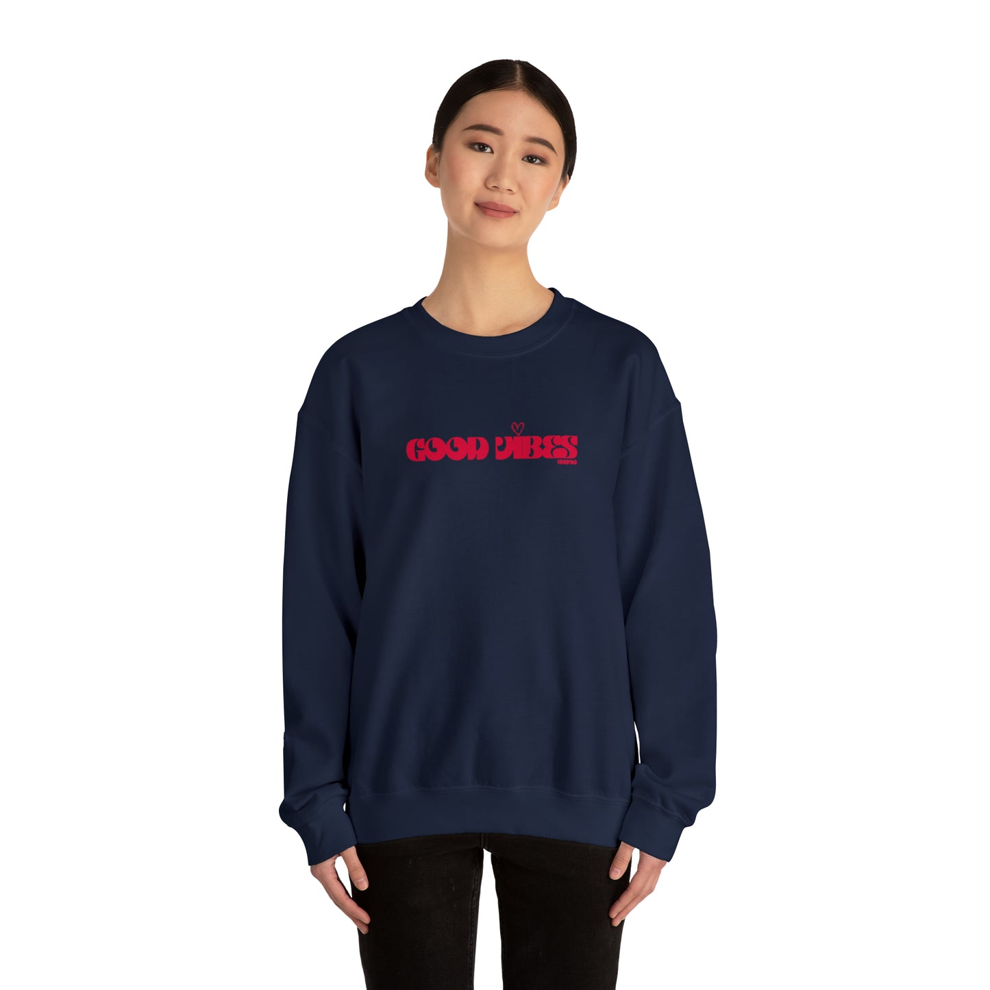 Good Vibes I, Unisex Heavy Blend Crewneck Sweatshirt