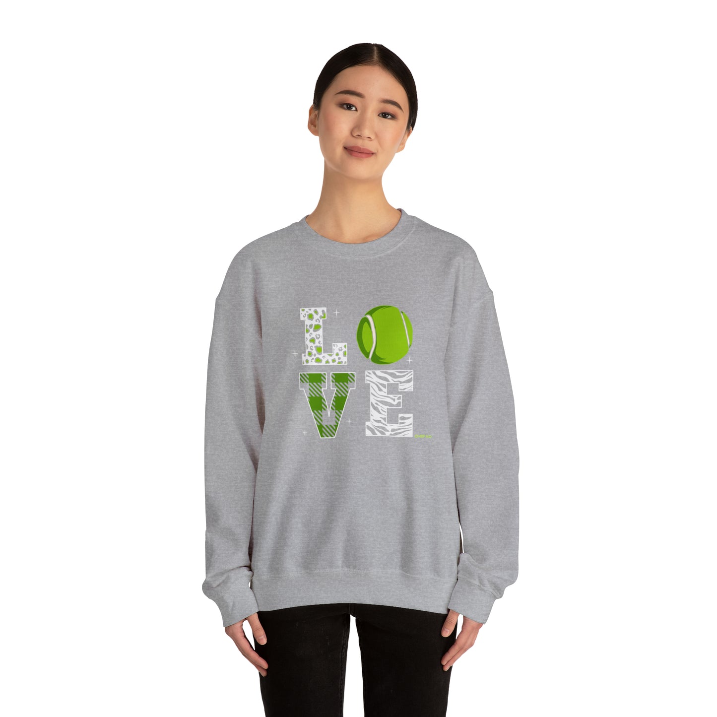 Chefao Love Tennis I, Unisex Heavy Blend Crewneck Sweatshirt