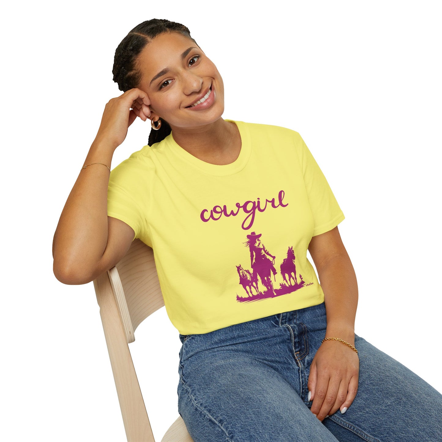 Chefao Cowgirl VI, Unisex Softstyle T-Shirt