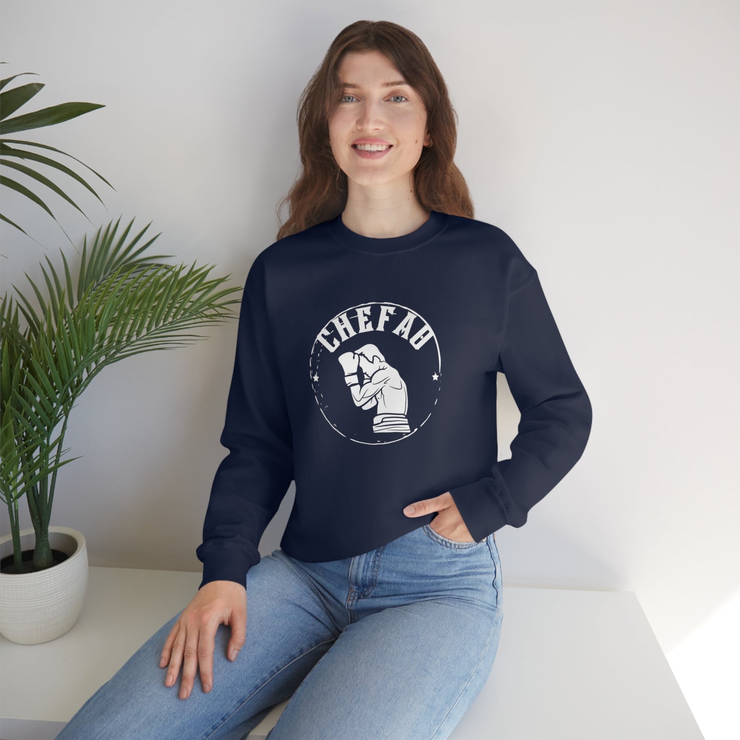 Chefao Boxer I, Unisex Heavy Blend Crewneck Sweatshirt