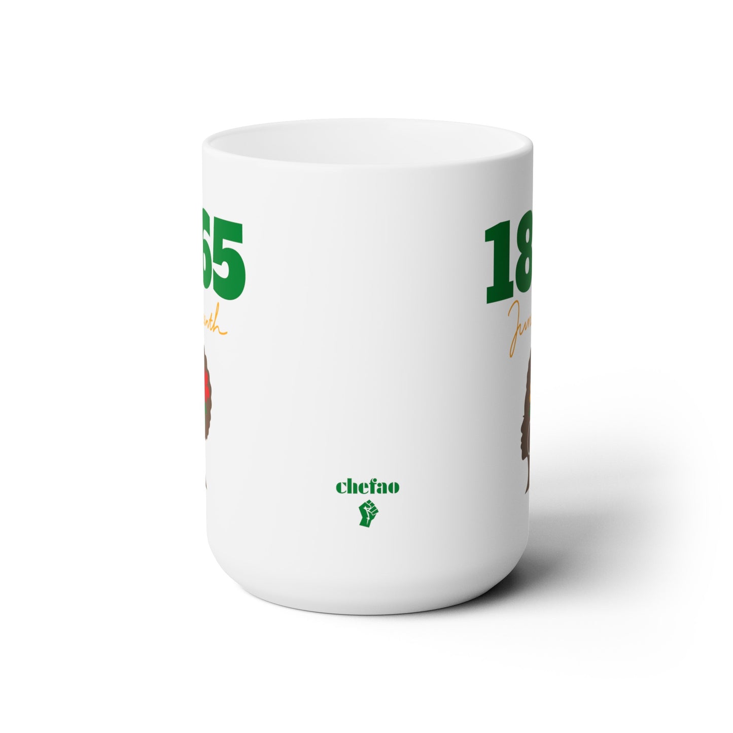 Juneteenth II, White Coffee Mug, 15oz