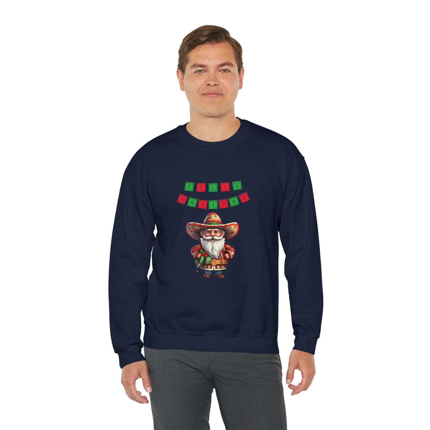 Feliz Navidad I, Unisex Heavy Blend Crewneck Sweatshirt