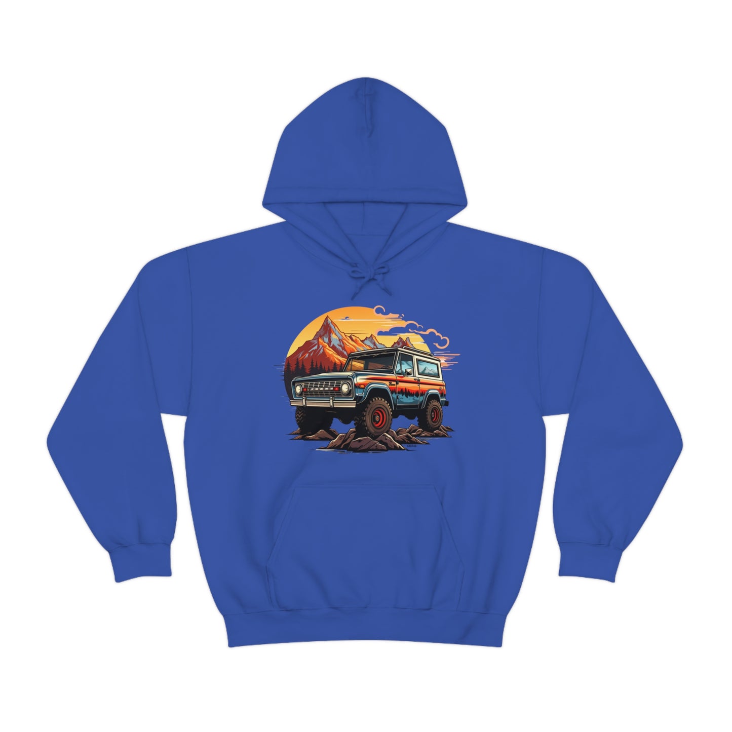 Retro, Rugged Charm, Unisex Heavy Blend Hooded Sweatshirt