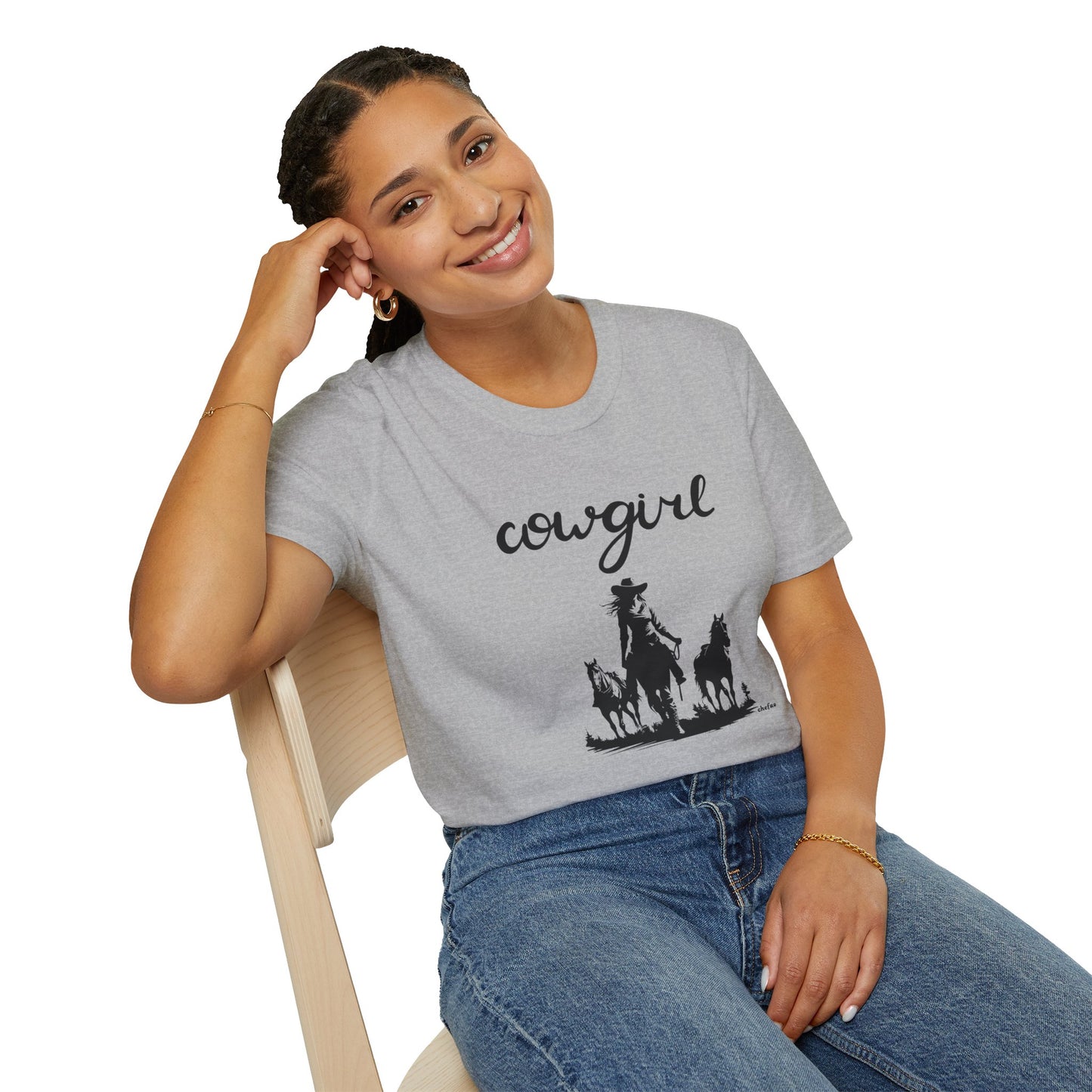 Chefao Cowgirl VI, Unisex Softstyle T-Shirt