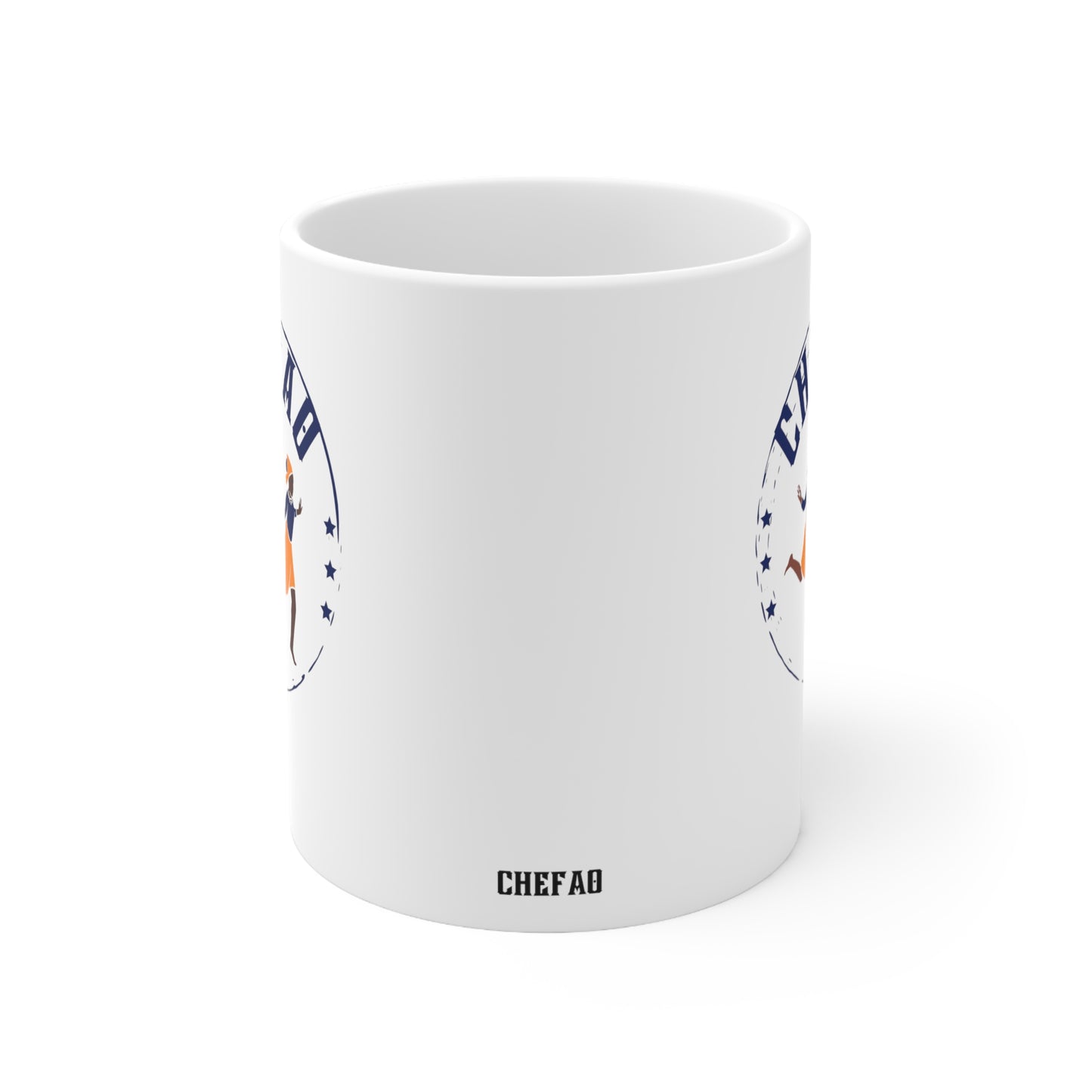 Chefao African Dance I, White Coffee Mug, 11oz