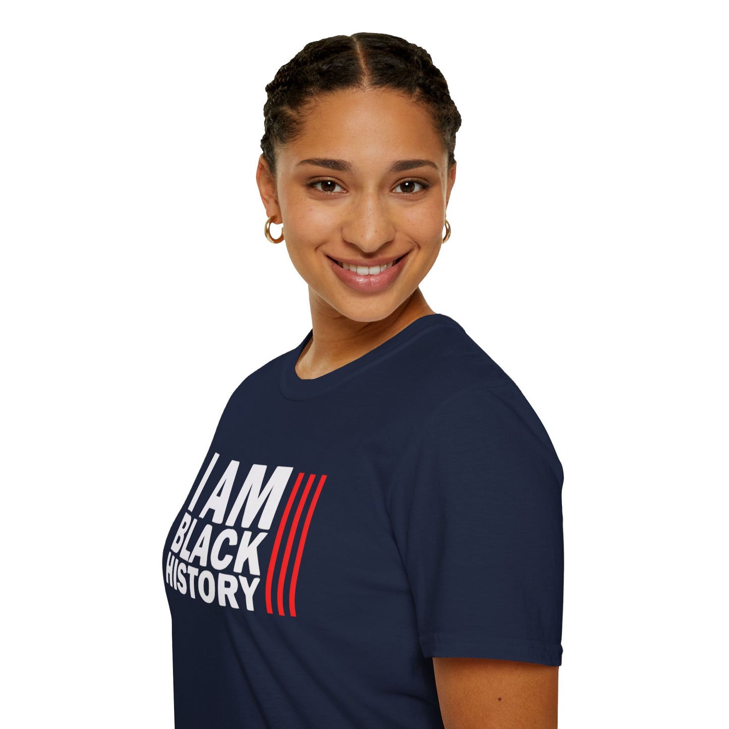 Chefao I Am Black History I, Unisex Softstyle T-Shirt