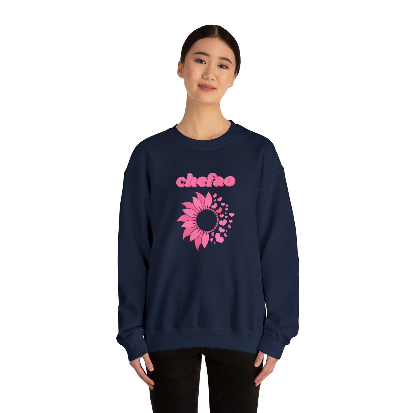 Chefao Sunflower III, Unisex Heavy Blend Crewneck Sweatshirt