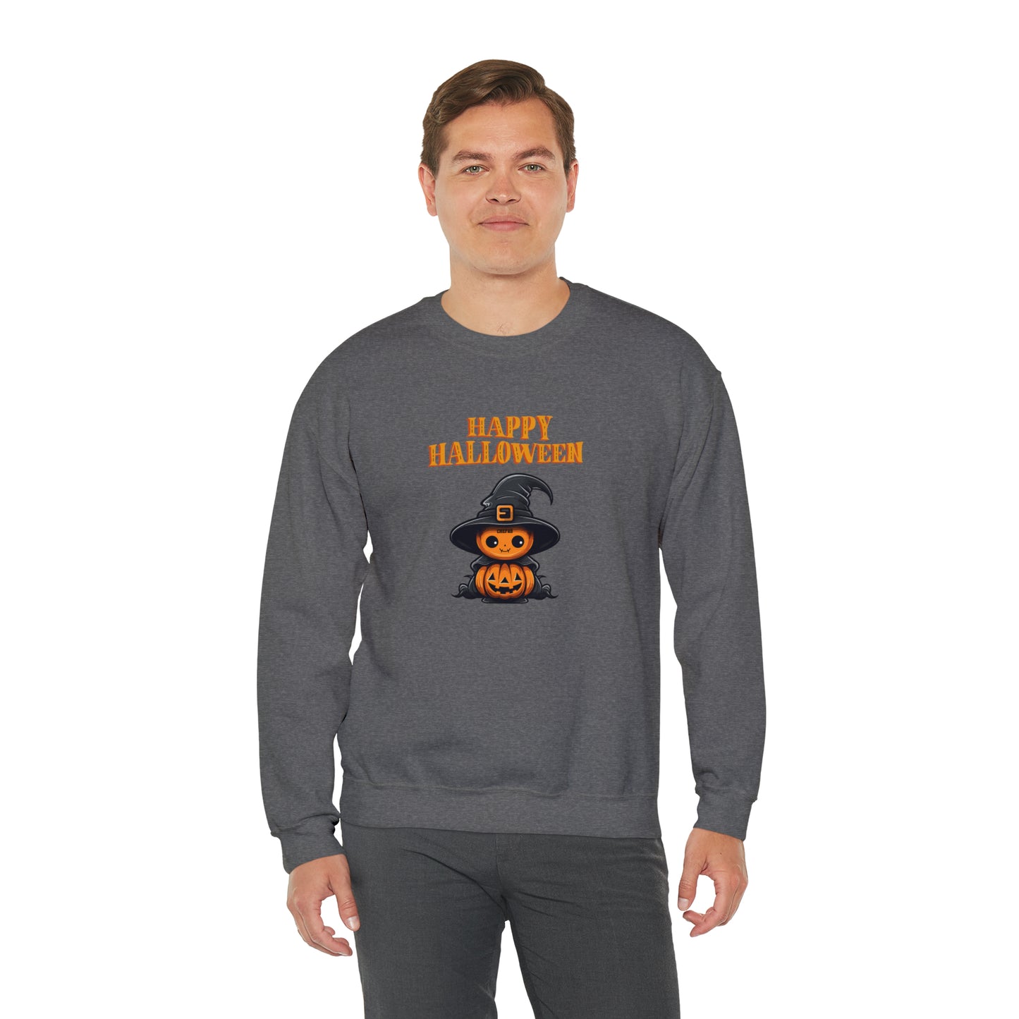 Happy Halloween, Unisex Heavy Blend Crewneck Sweatshirt