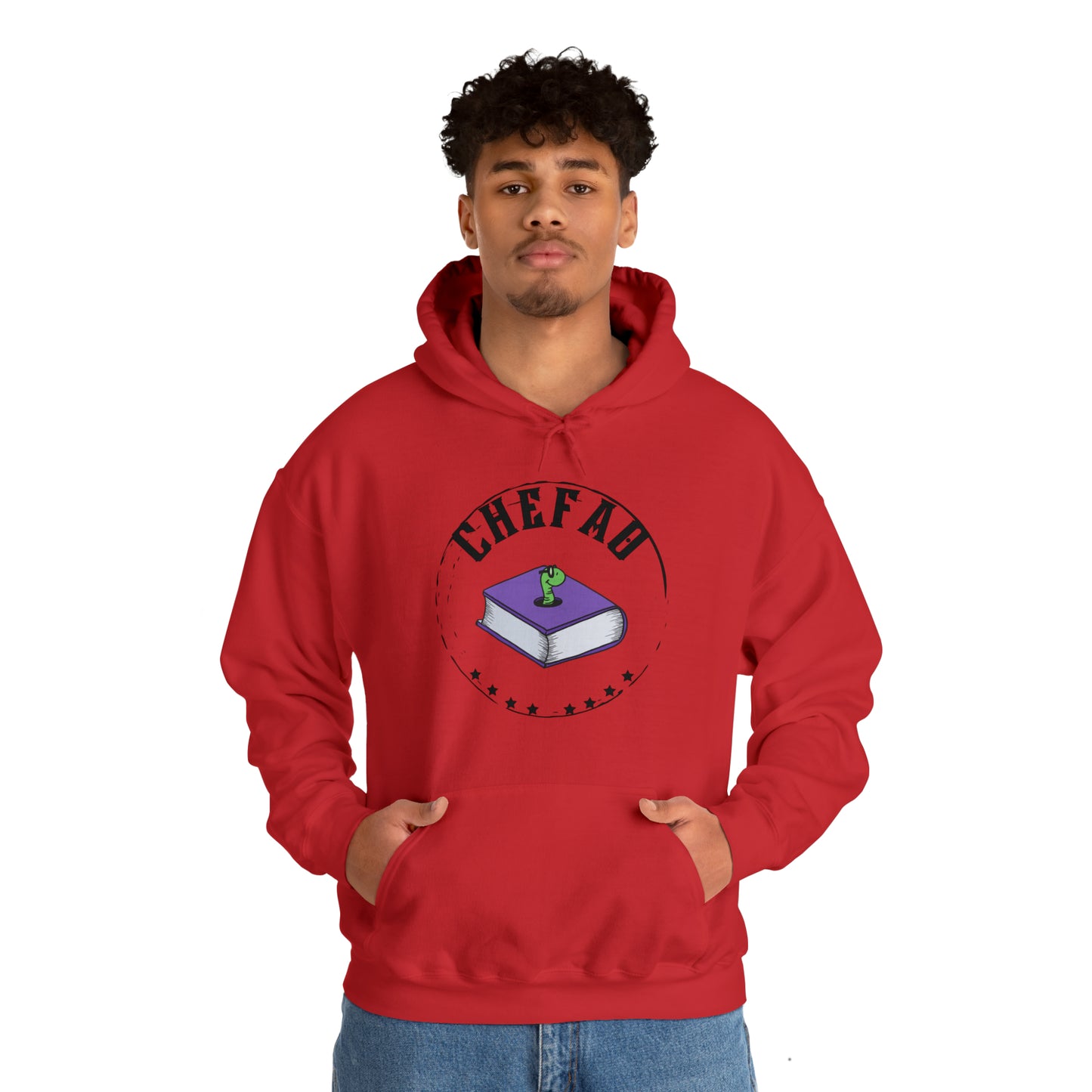 Chefao Bookworm I, Unisex Heavy Blend Hooded Sweatshirt