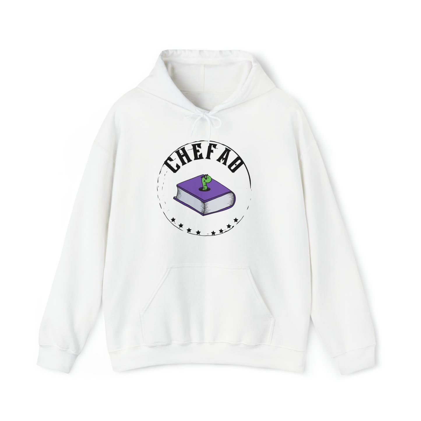 Chefao Bookworm I, Unisex Heavy Blend Hooded Sweatshirt