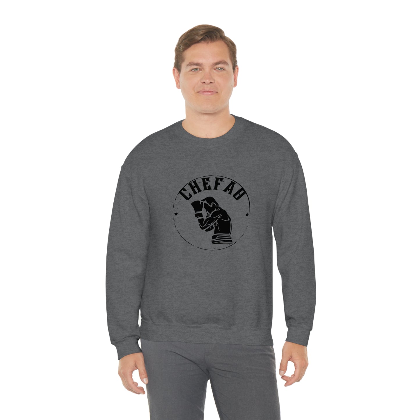 Chefao Boxer I, Unisex Heavy Blend Crewneck Sweatshirt