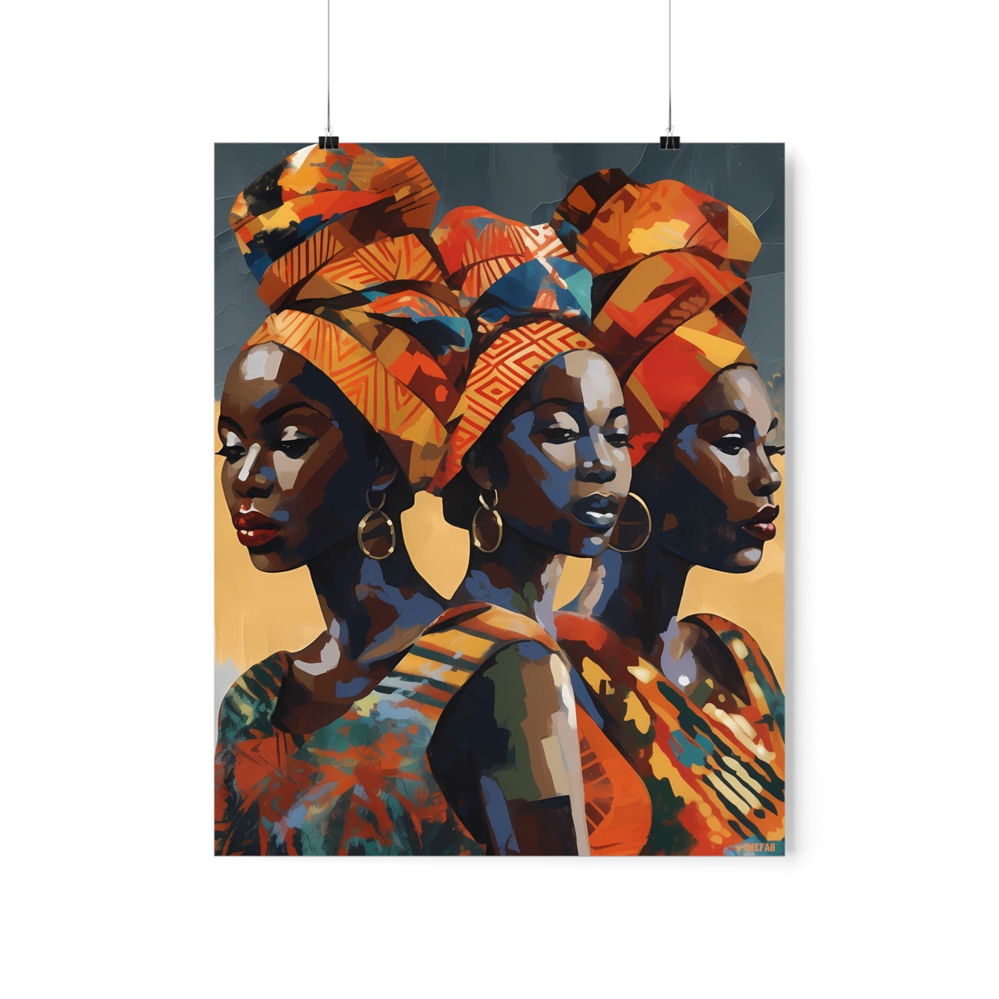 African Women, Premium Matte Vertical Posters