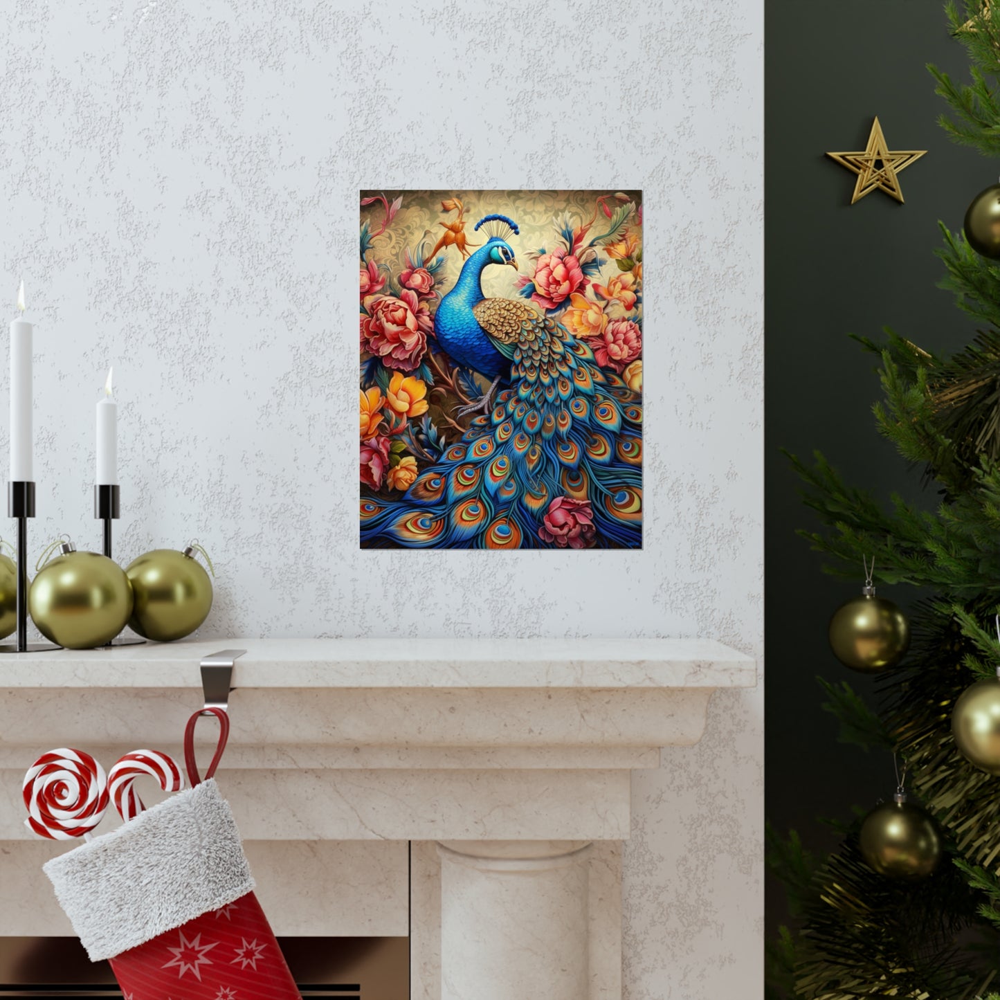 Peacock, Premium Matte Vertical Posters