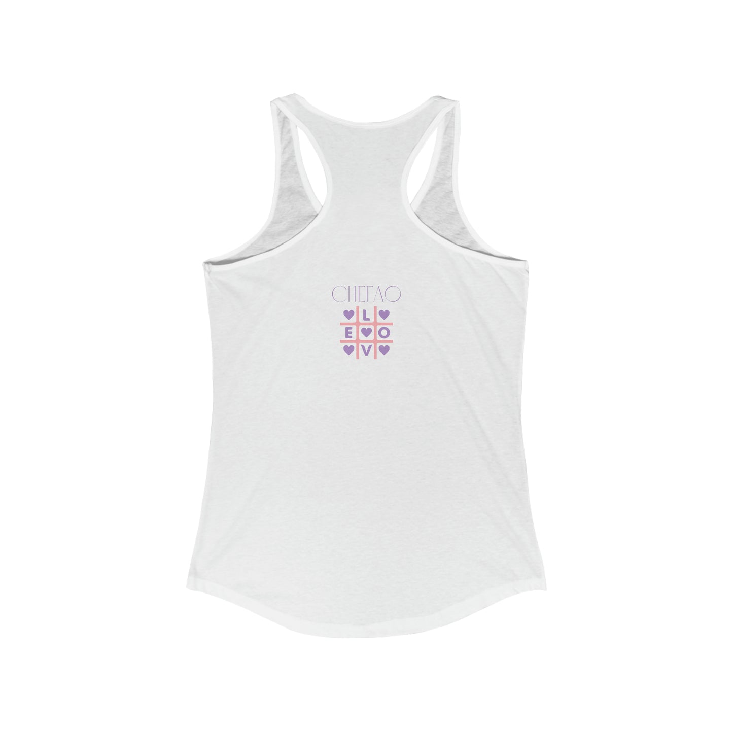 Chefao Love Tic Tac Toe  I, Women's Ideal Racerback Tank