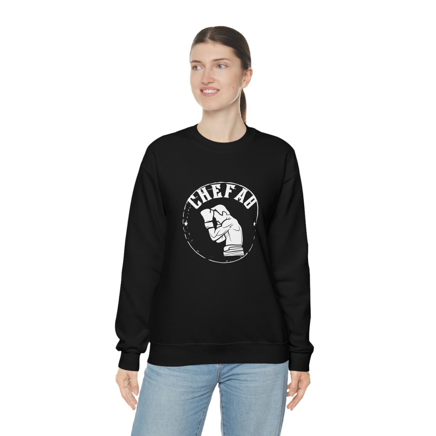 Chefao Boxer I, Unisex Heavy Blend Crewneck Sweatshirt