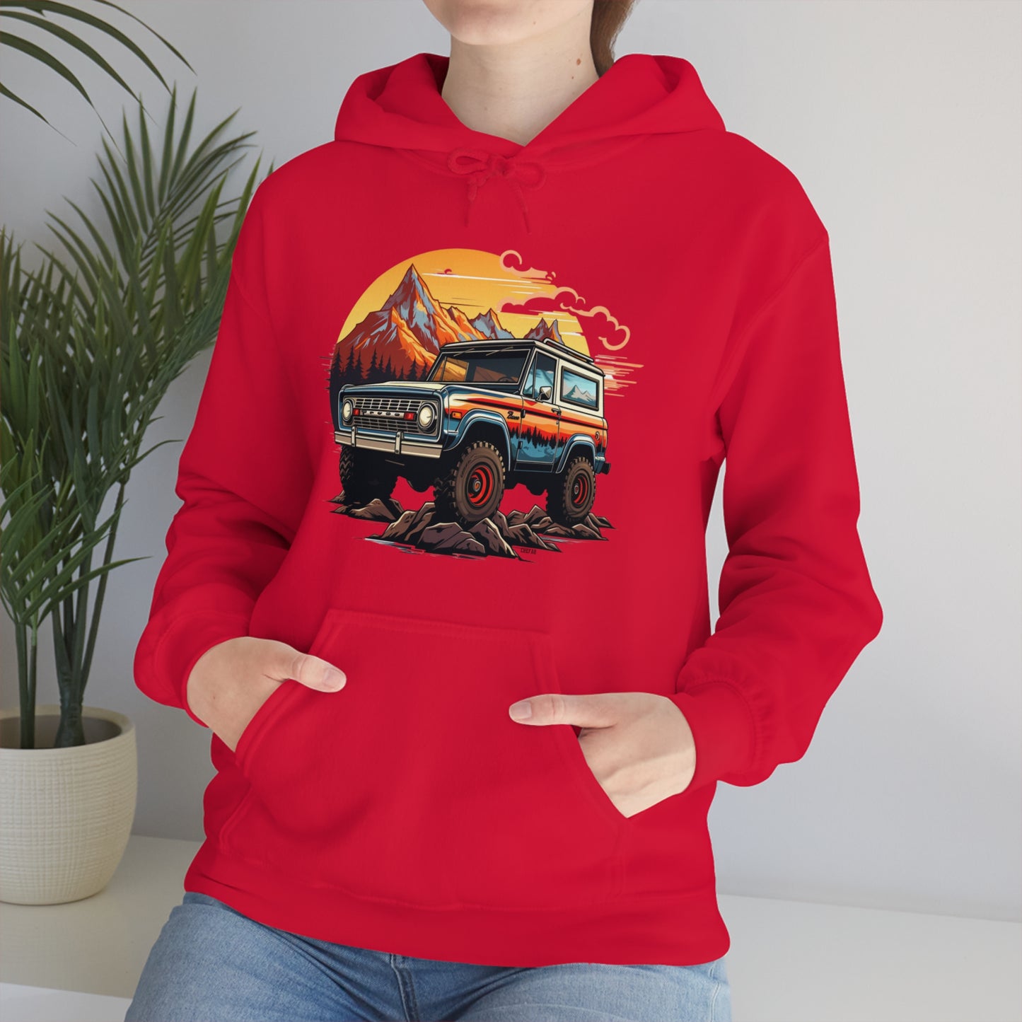 Retro, Rugged Charm, Unisex Heavy Blend Hooded Sweatshirt