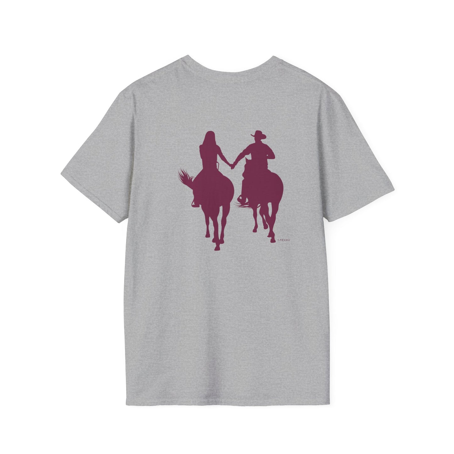 Chefao Cowboy and Cowgirl I, Unisex Softstyle T-Shirt