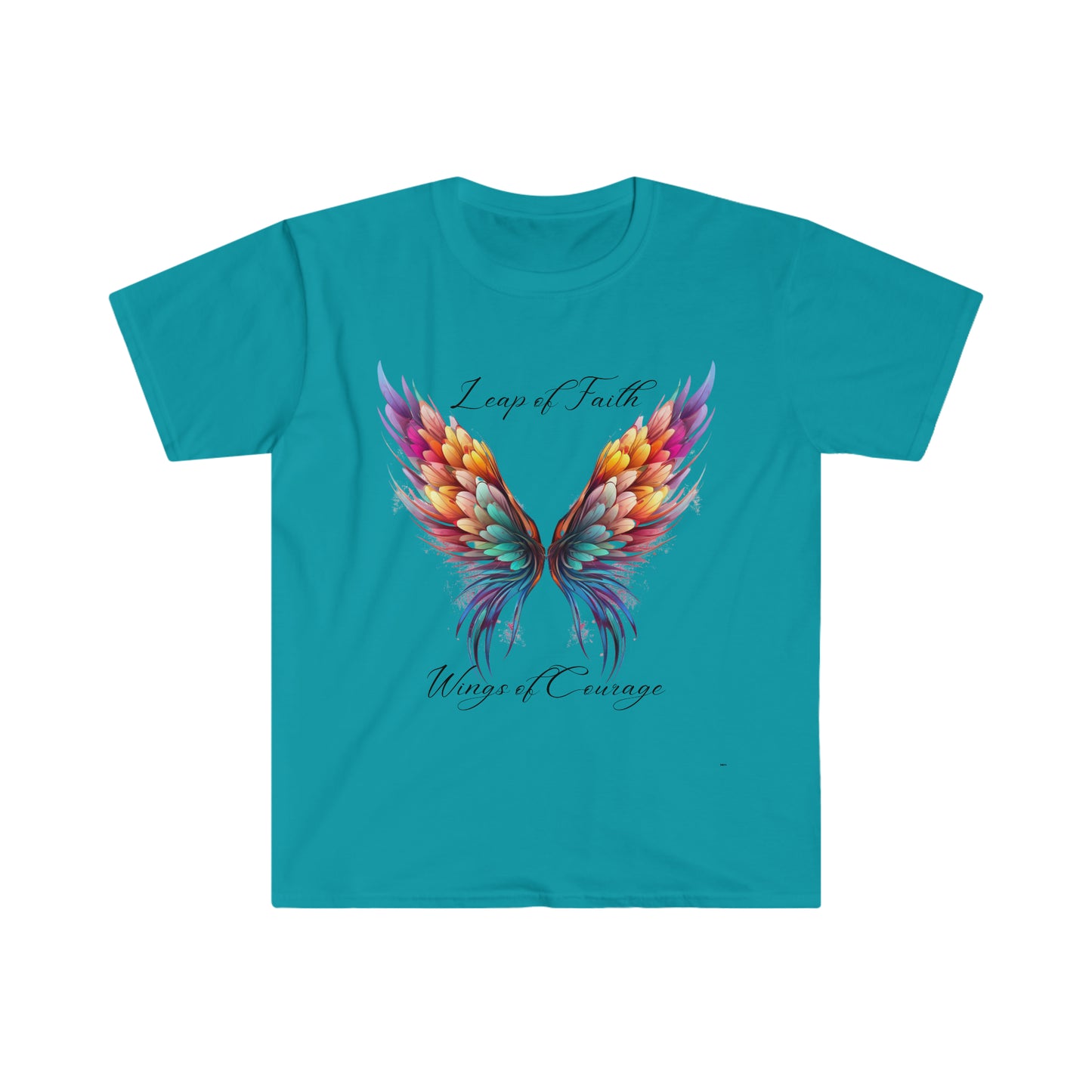 Leap of Faith, Wings of Courage, Unisex Softstyle T-Shirt