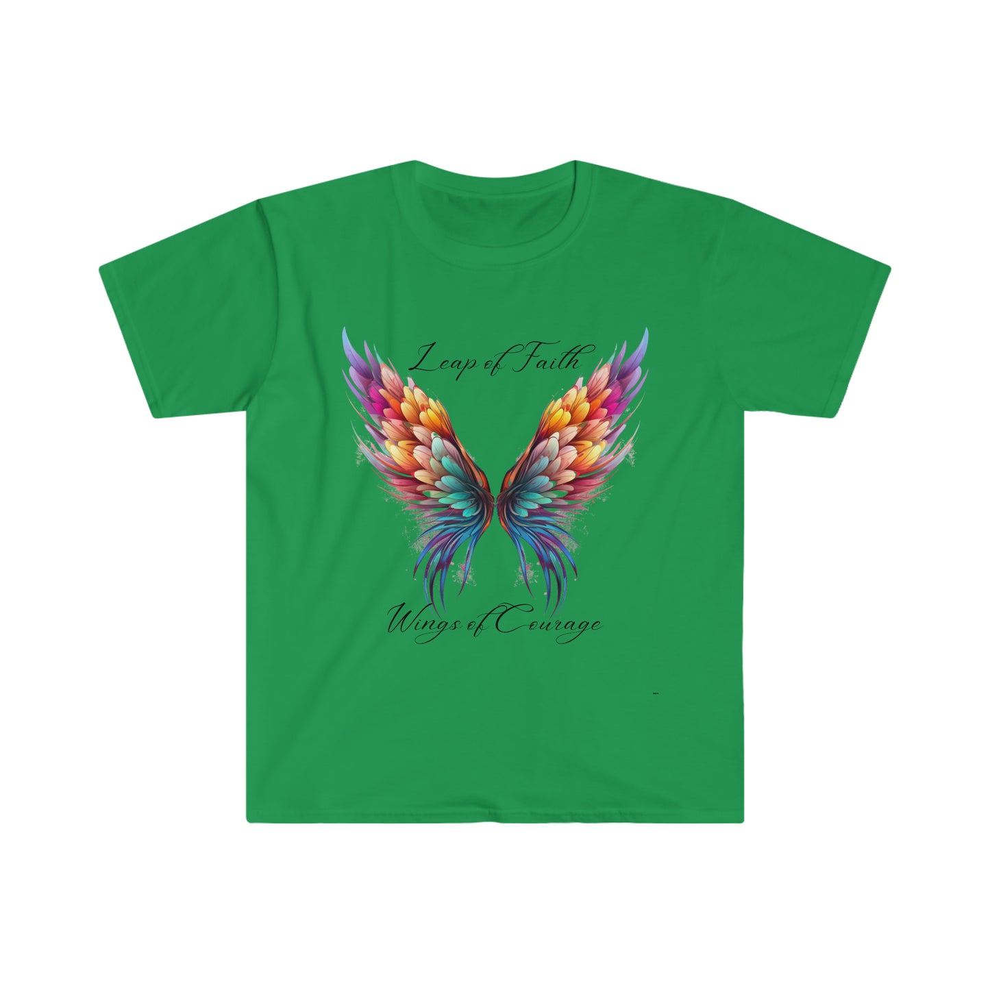 Leap of Faith, Wings of Courage, Unisex Softstyle T-Shirt